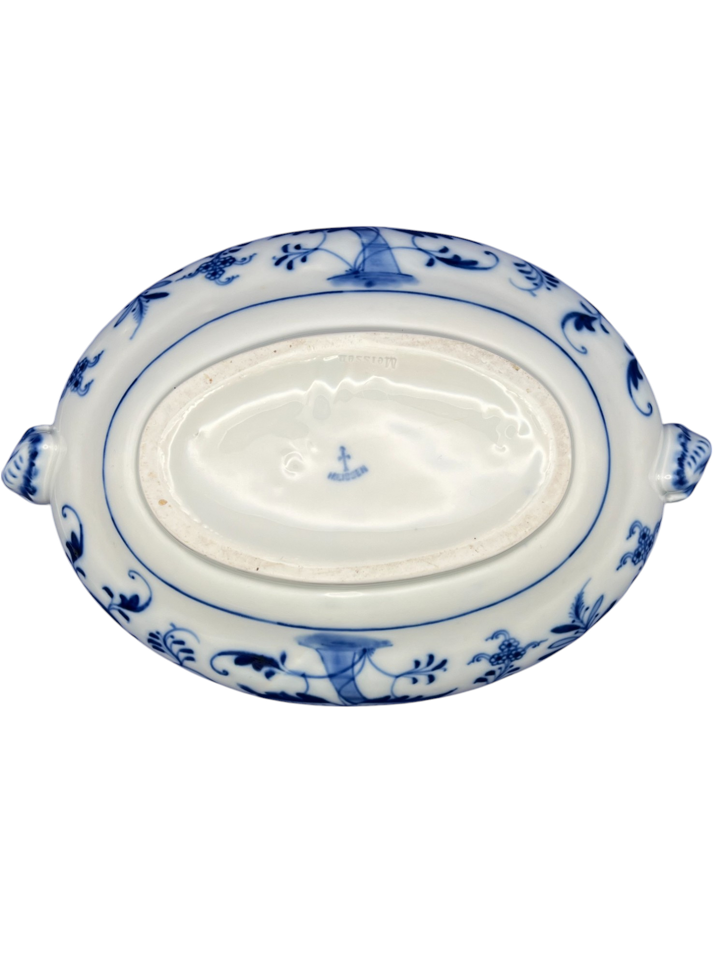 Meissen Porcelain "Blue Onion" Oval Soup Tureen w/ Lid
