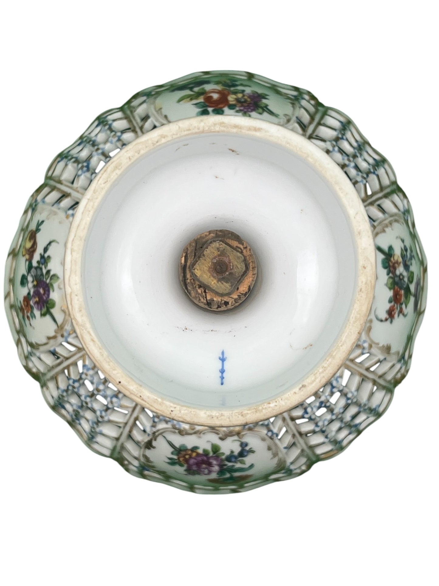 Meissen Porcelain Openwork Footed Fruit Dish