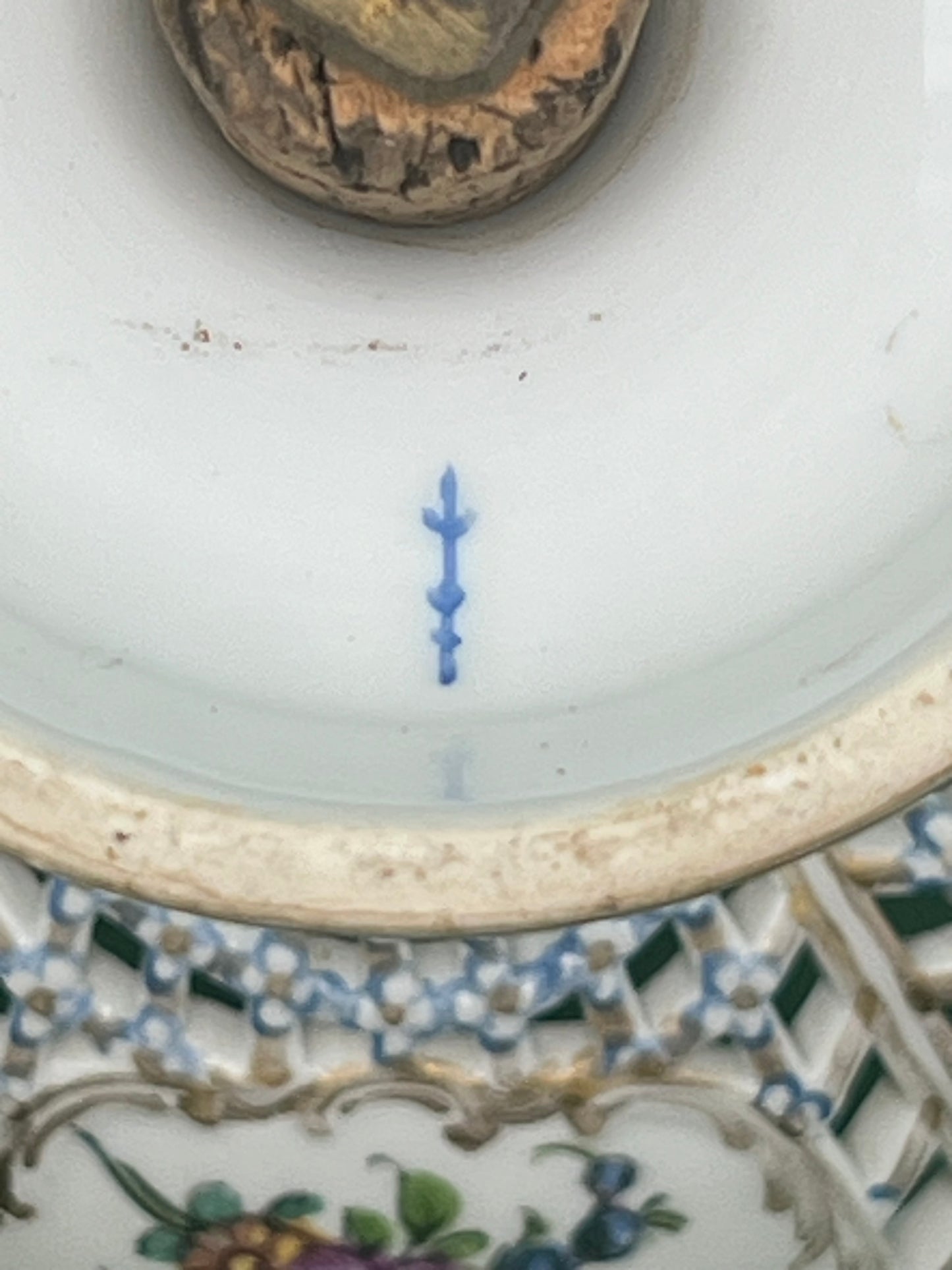 Meissen Porcelain Openwork Footed Fruit Dish