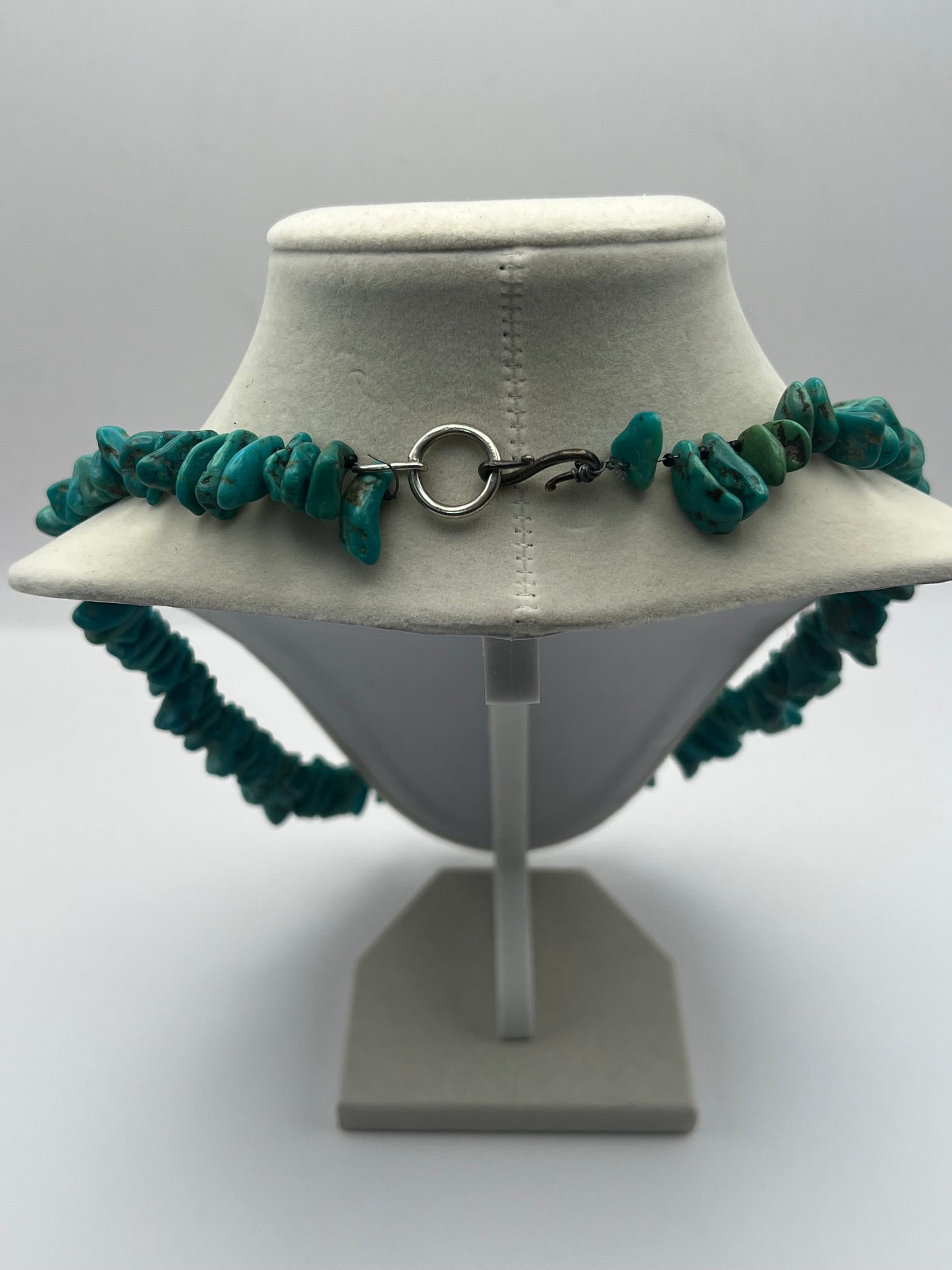 Vintage Turquoise & Black Agate Necklace