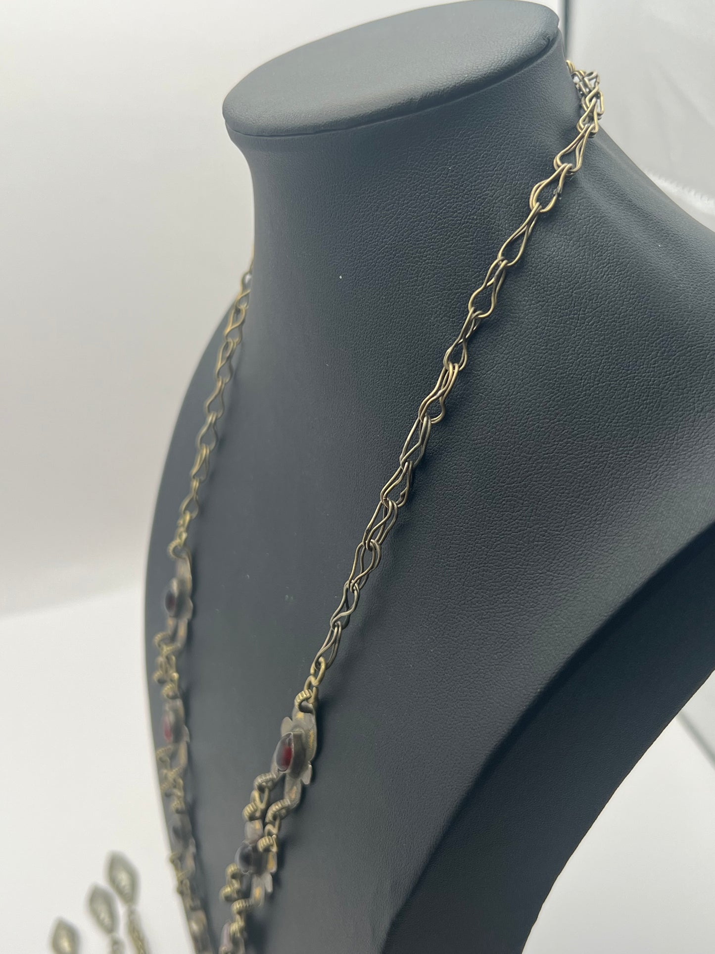 Antique Tribal Turkman Silver Necklace