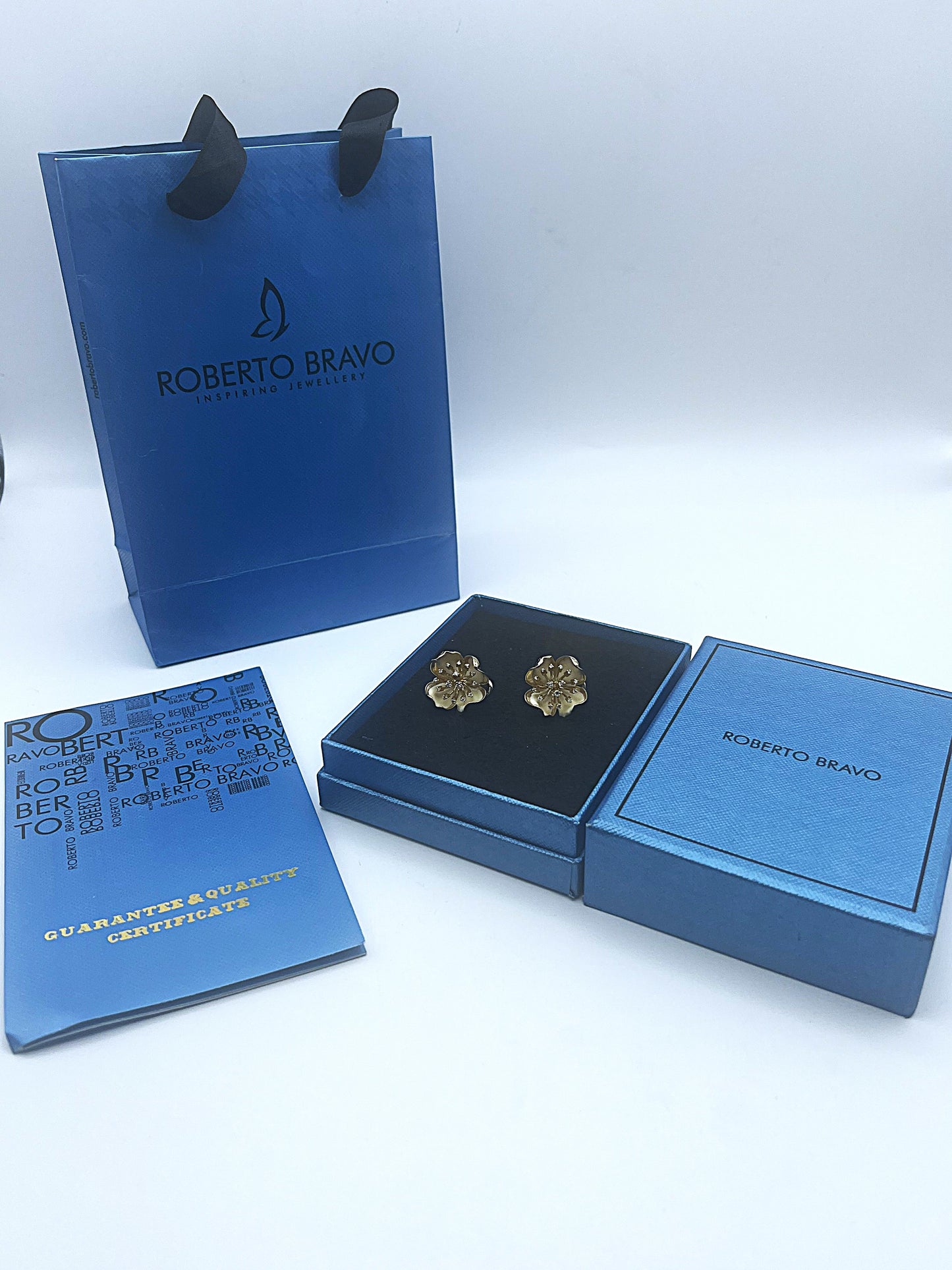 Roberto Bravo Gold & Diamond Earrings