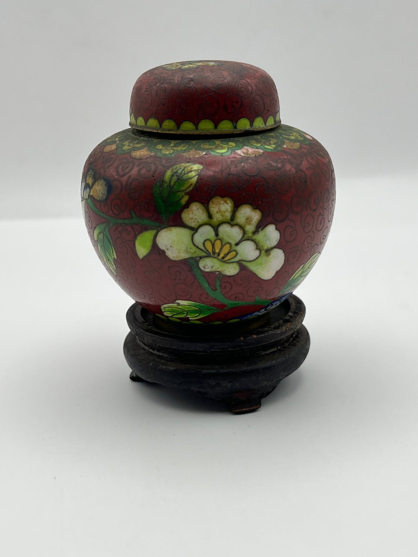 Cloisonné Lidded Jar
