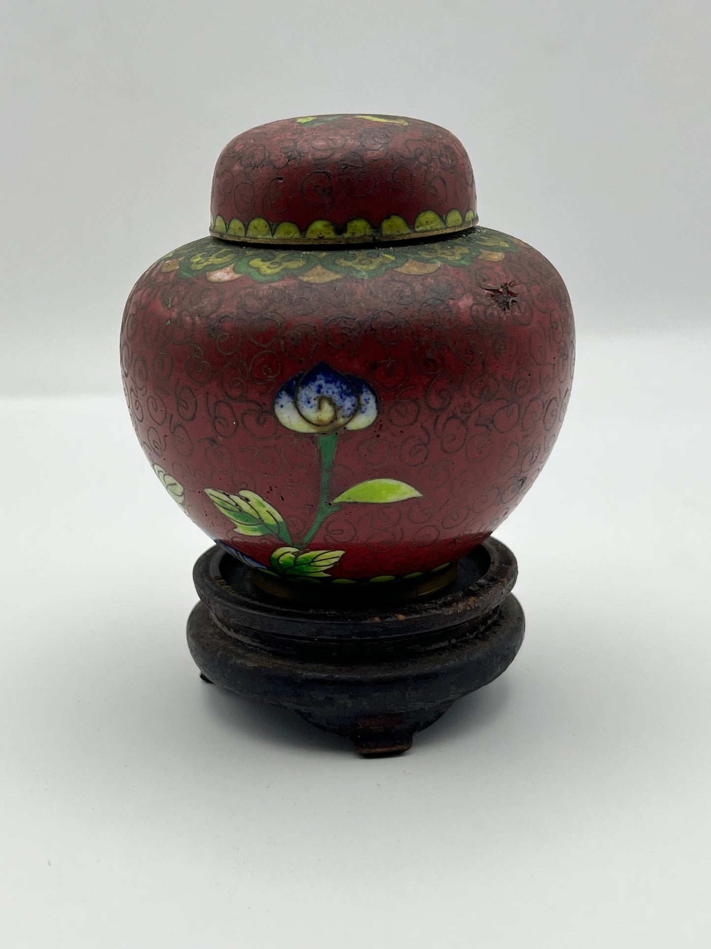 Cloisonné Lidded Jar