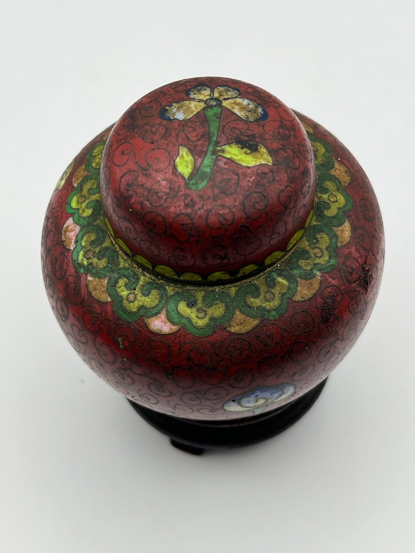 Cloisonné Lidded Jar