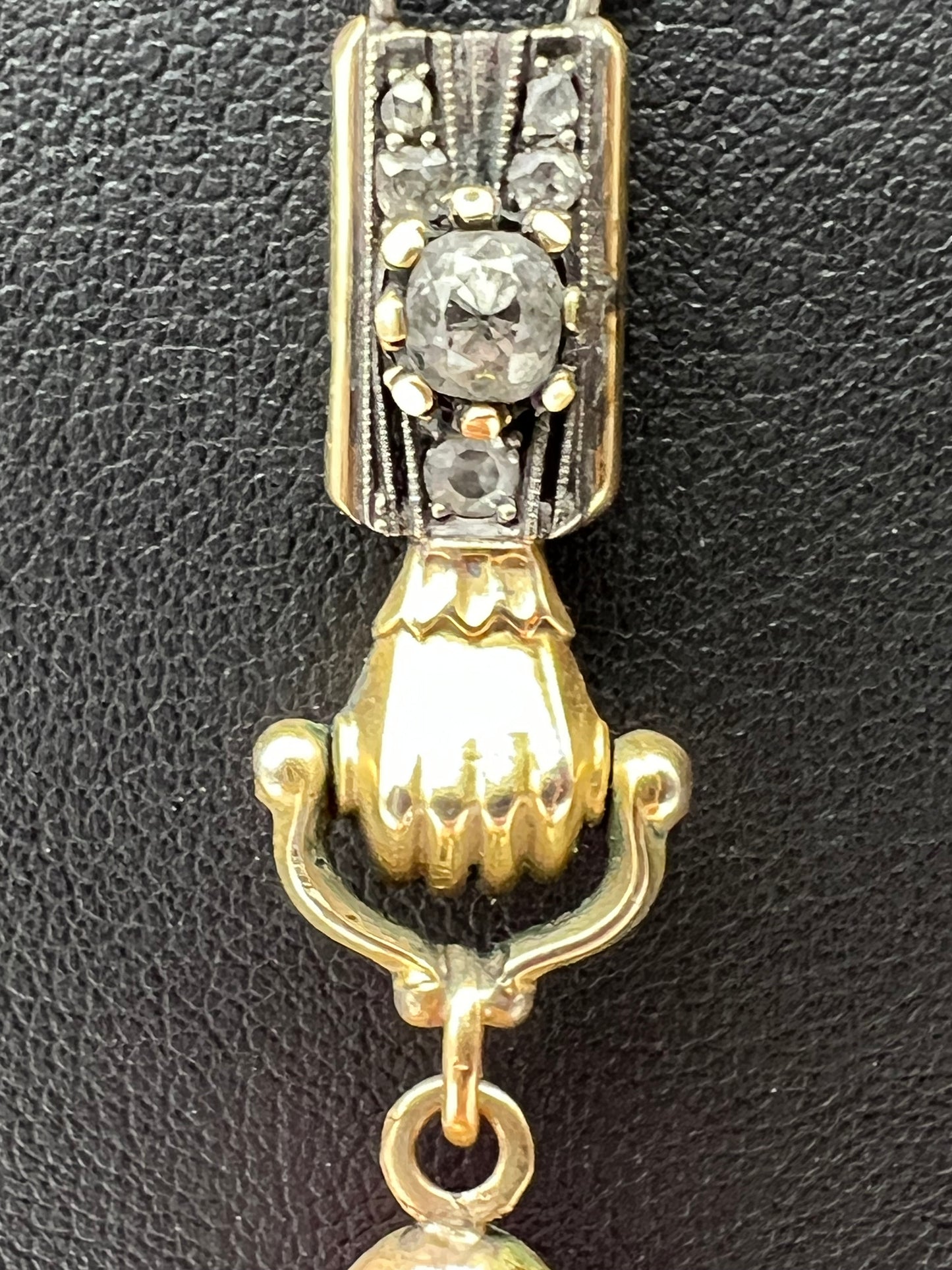 Faberge Russian Gold Egg Pendant Necklace with Diamonds