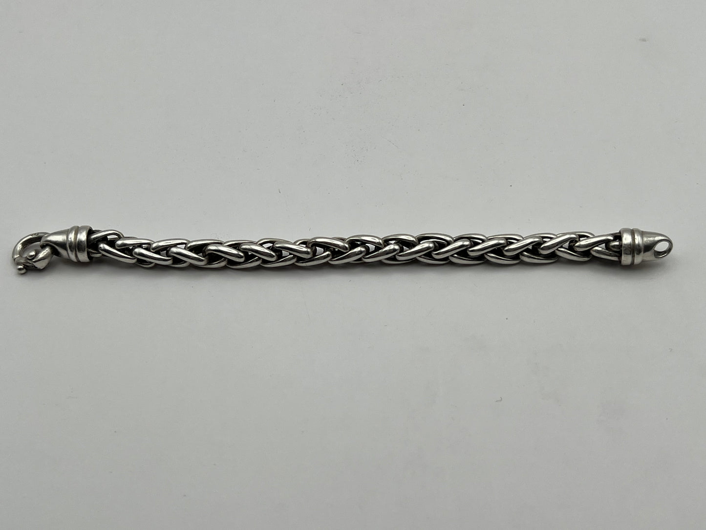 Braided Chain Silver Bracelet