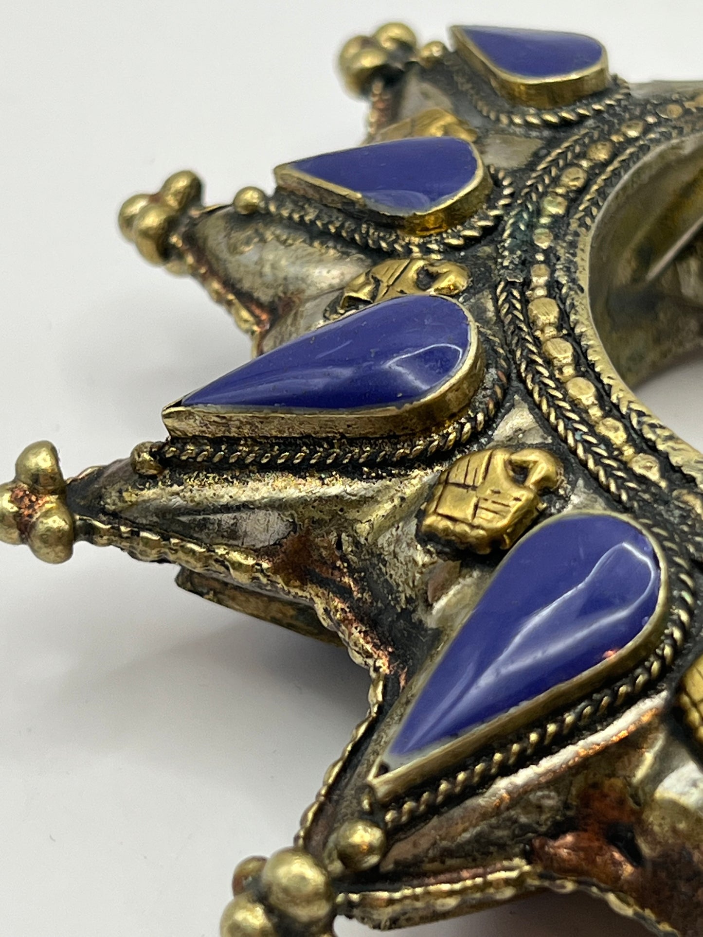 Turkoman Silver & Lapis Lazuli Bracelet
