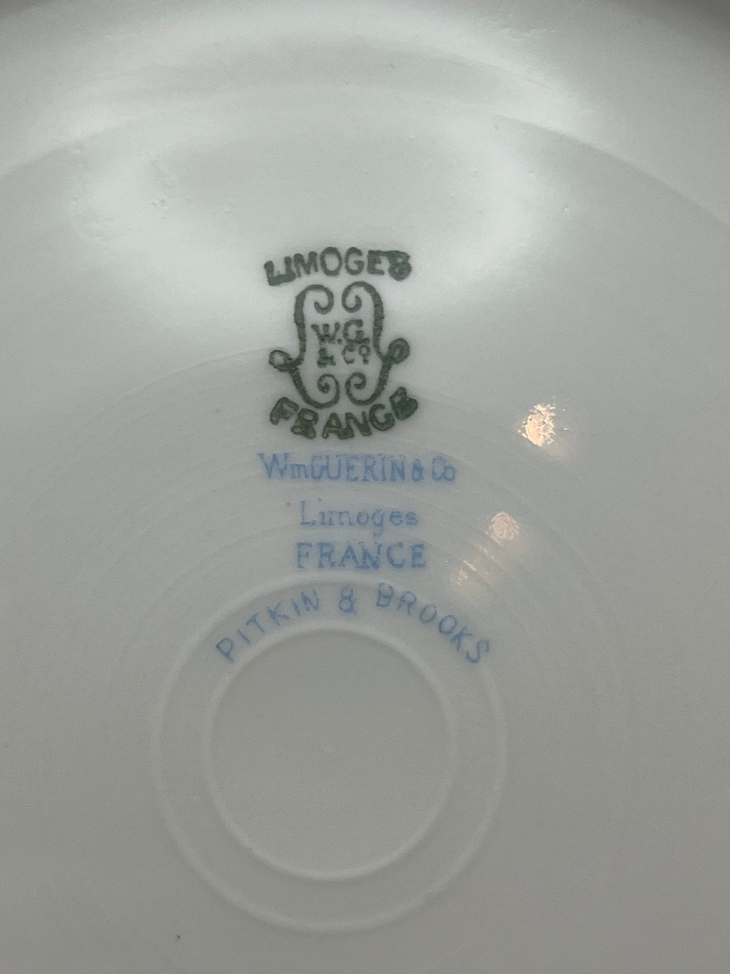 Limoges Blue Cobalt Large Decorative Plate