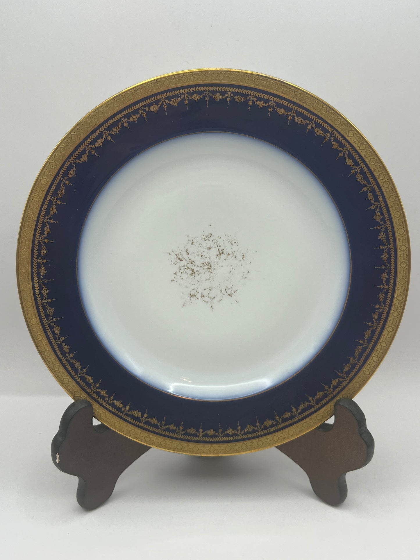 Haviland & Co. Limoges Blue Cobalt Porcelain Decorative Plate