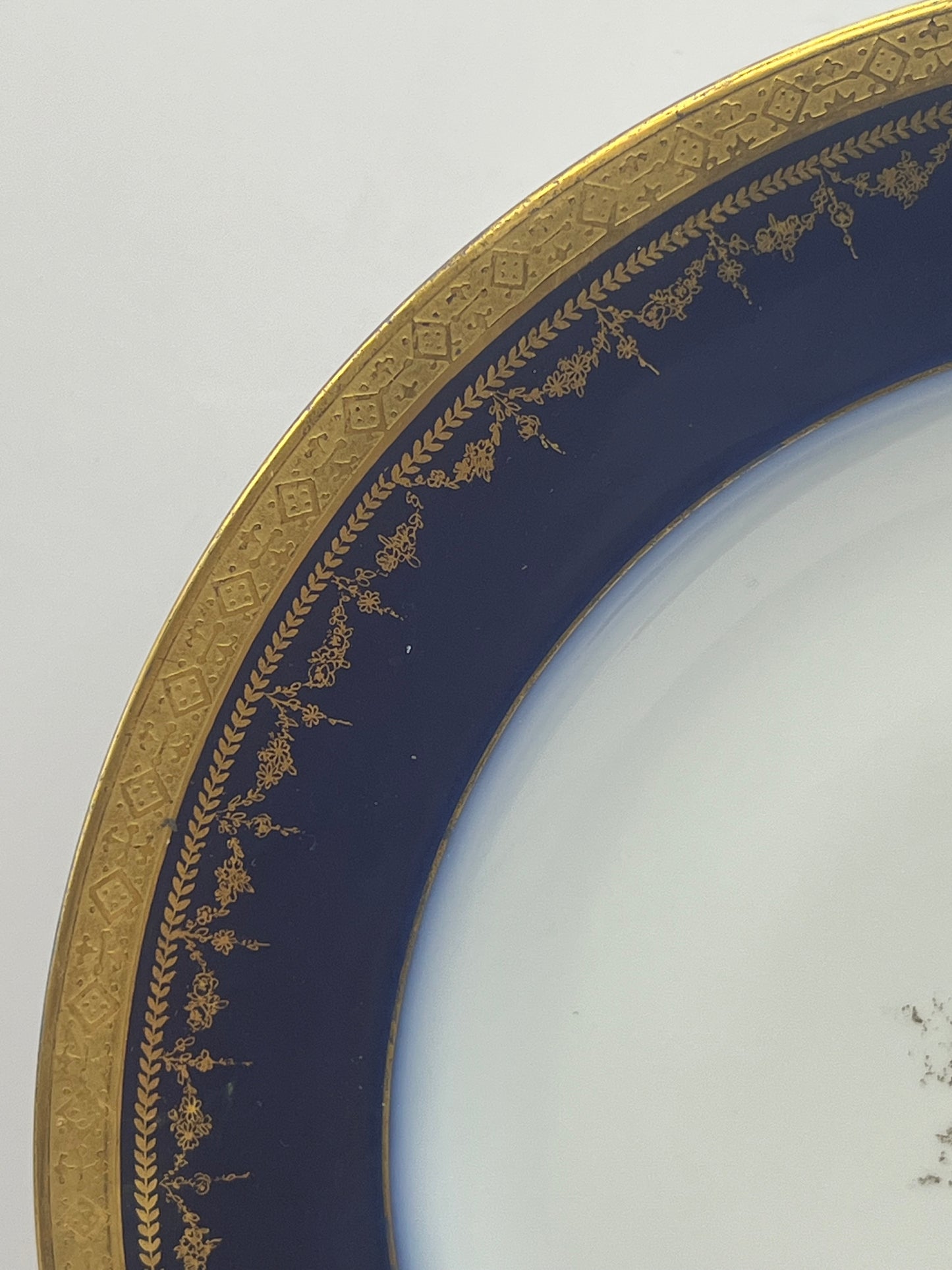 Haviland & Co. Limoges Blue Cobalt Porcelain Decorative Plate