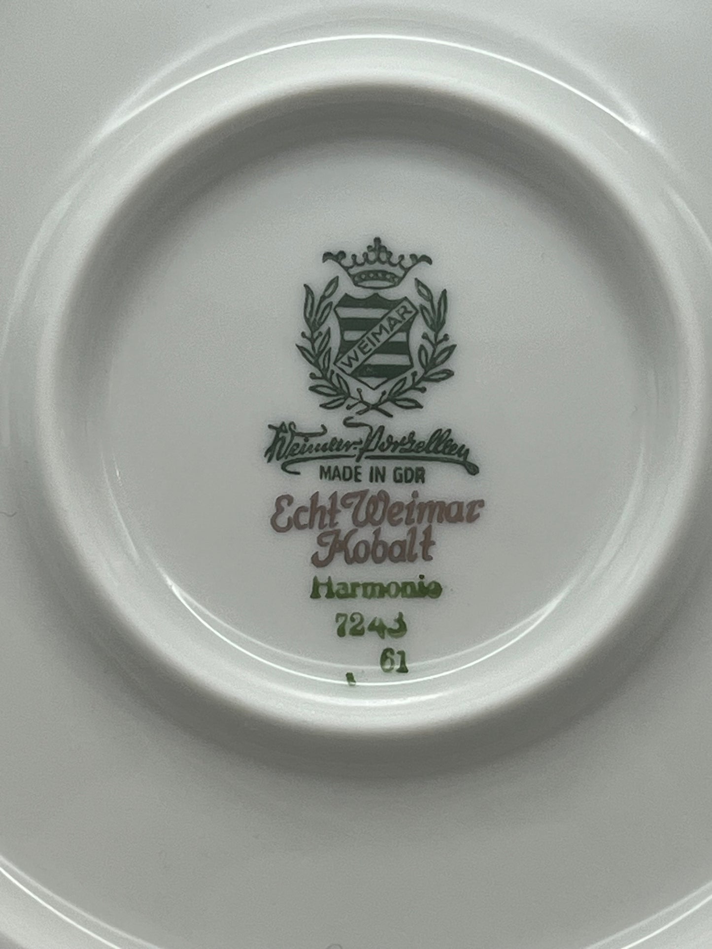 Weimar Porcelain Kobalt Large Decorative Plate