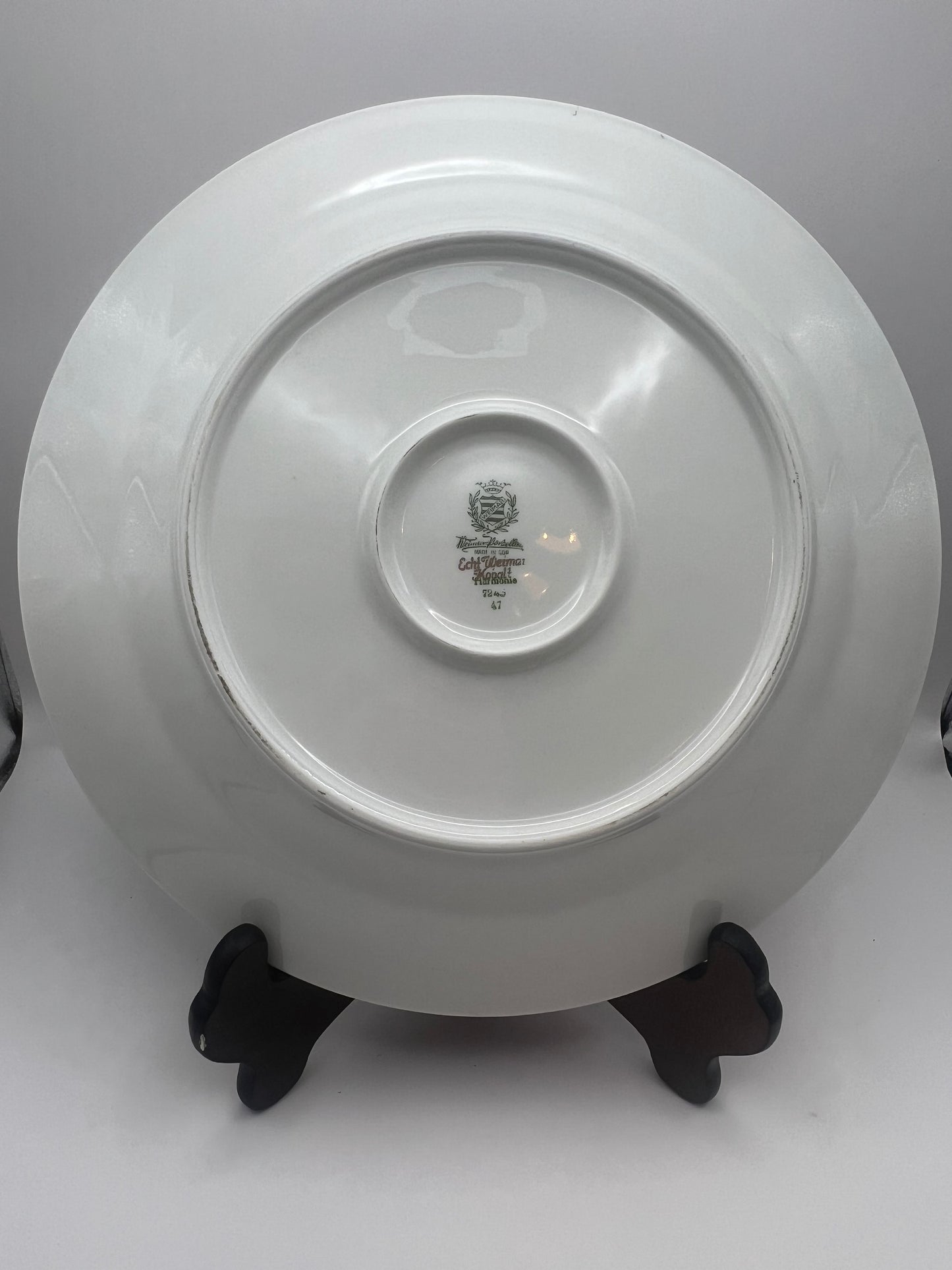 Weimar Porcelain Kobalt Large Decorative Plate