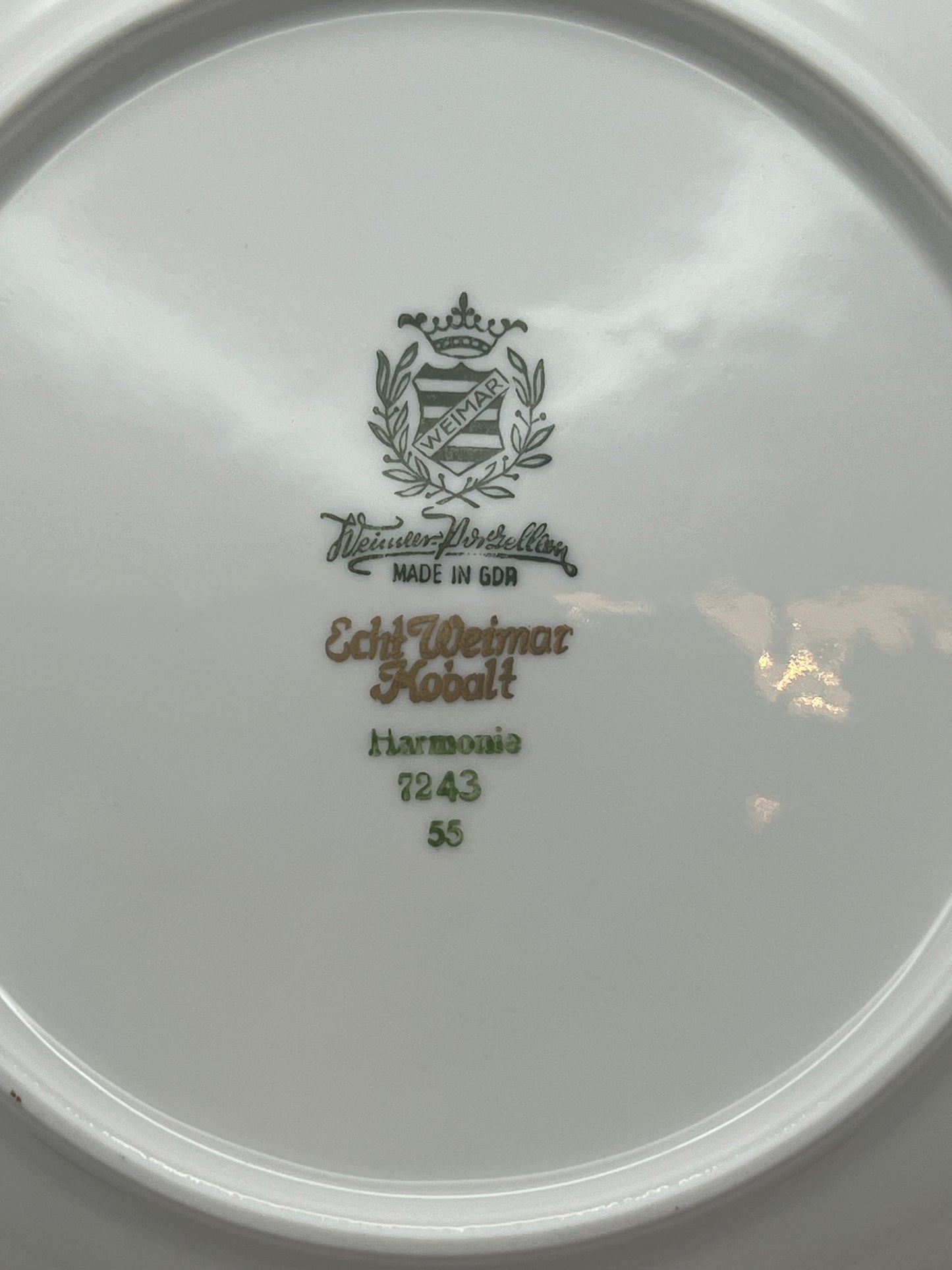 Weimar Porcelain Kobalt Soup Bowl