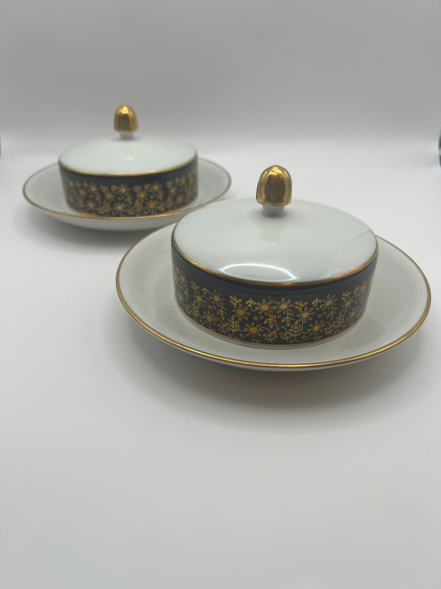 Weimar Porcelain Kobalt Butter Dish