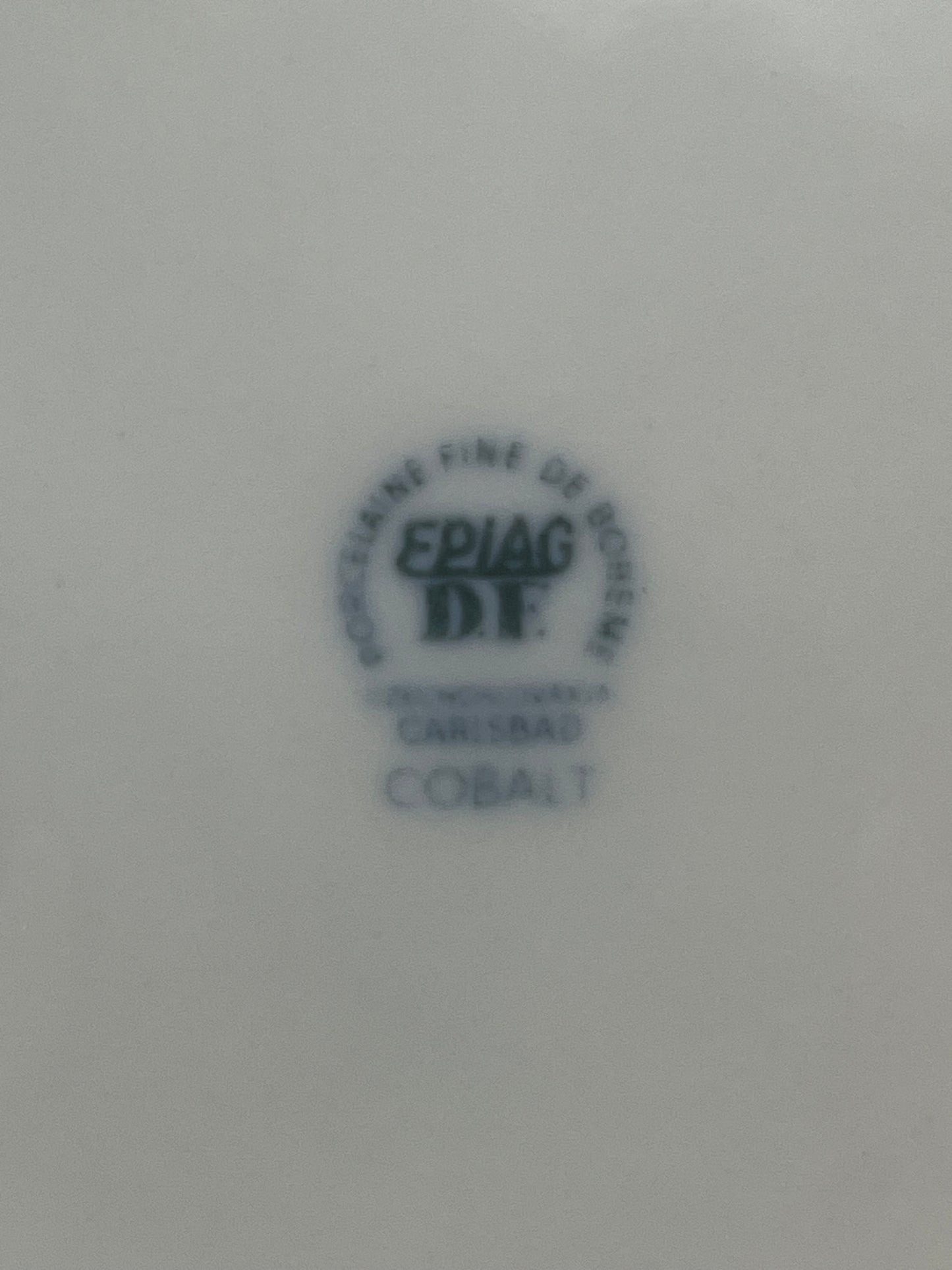 Epiag Carlsbad Cobalt Porcelain Decorative Plate