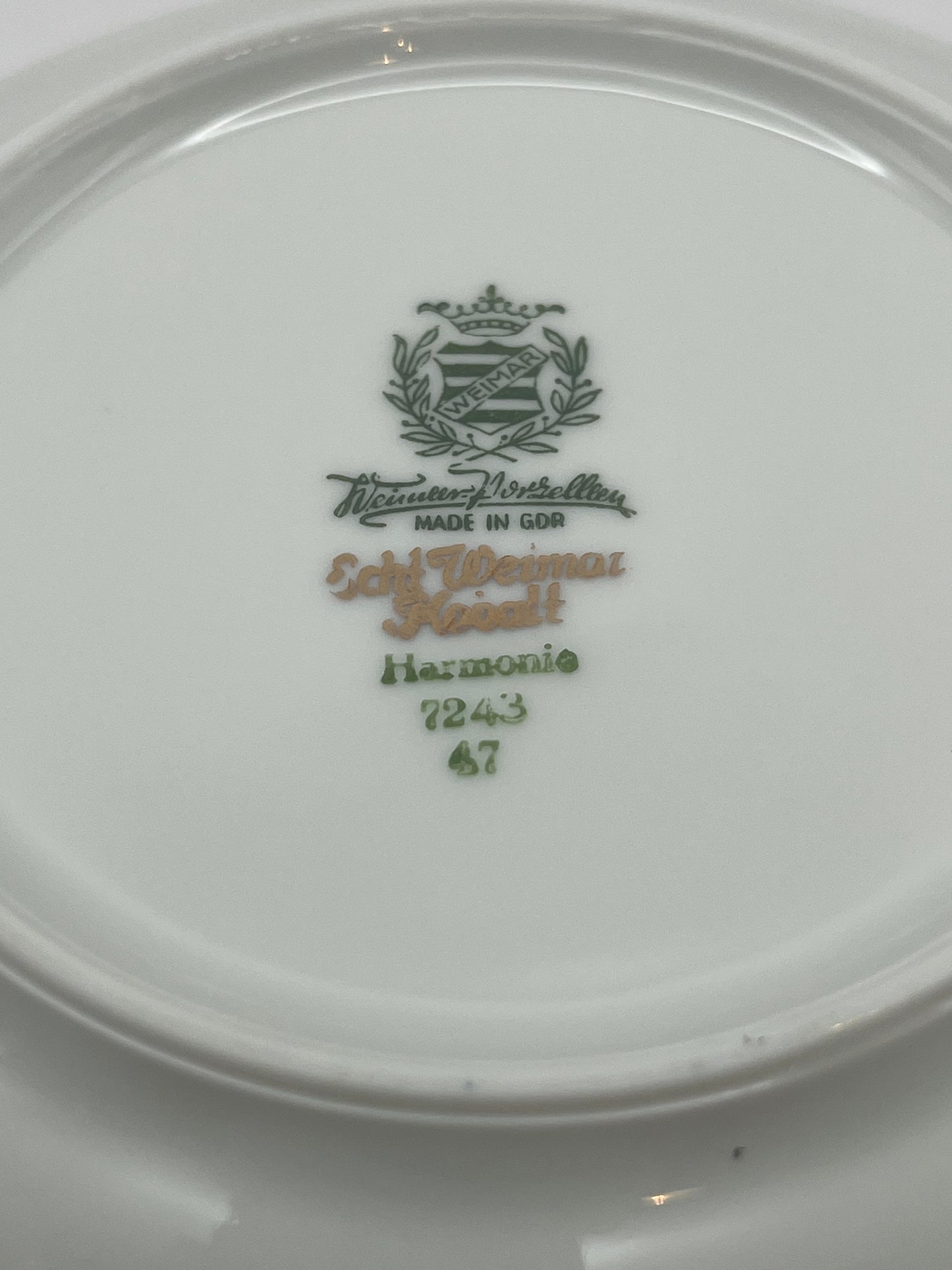 Weimar Porcelain Kobalt Oval Bowl