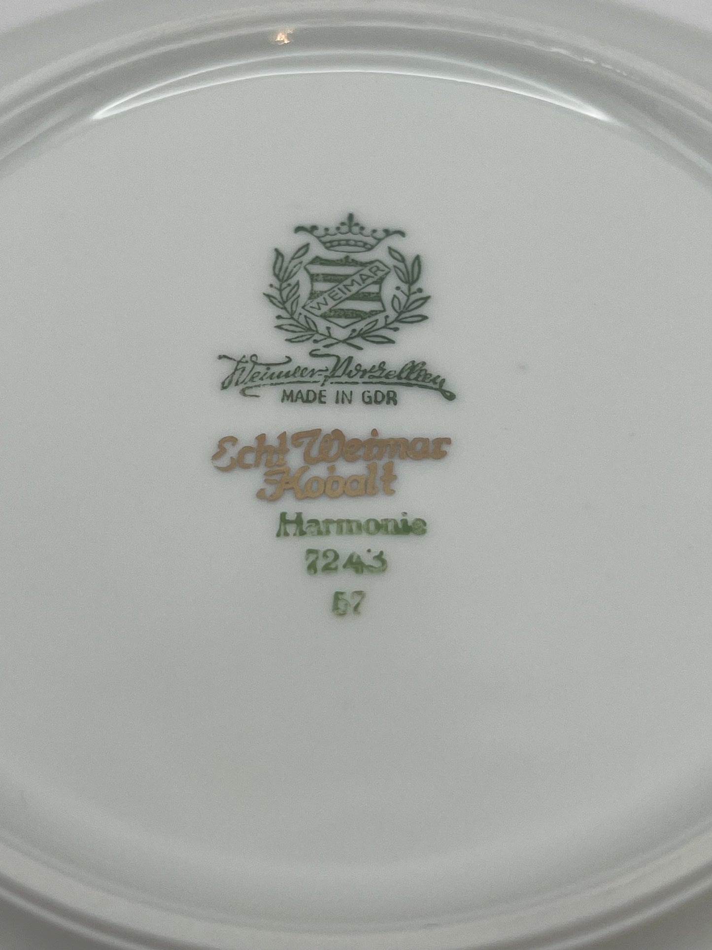 Weimar Porcelain Kobalt Deep Oval Bowl