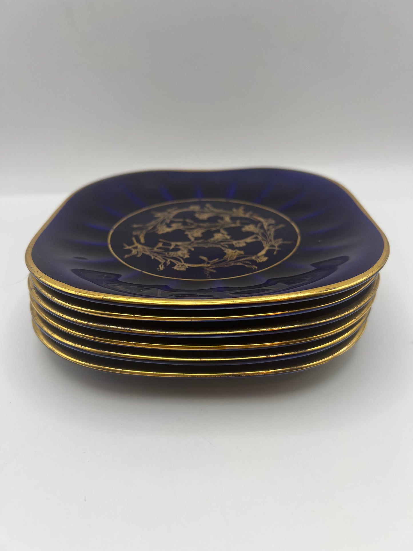 Limoges Royal Mazarine Square Dinner Plates