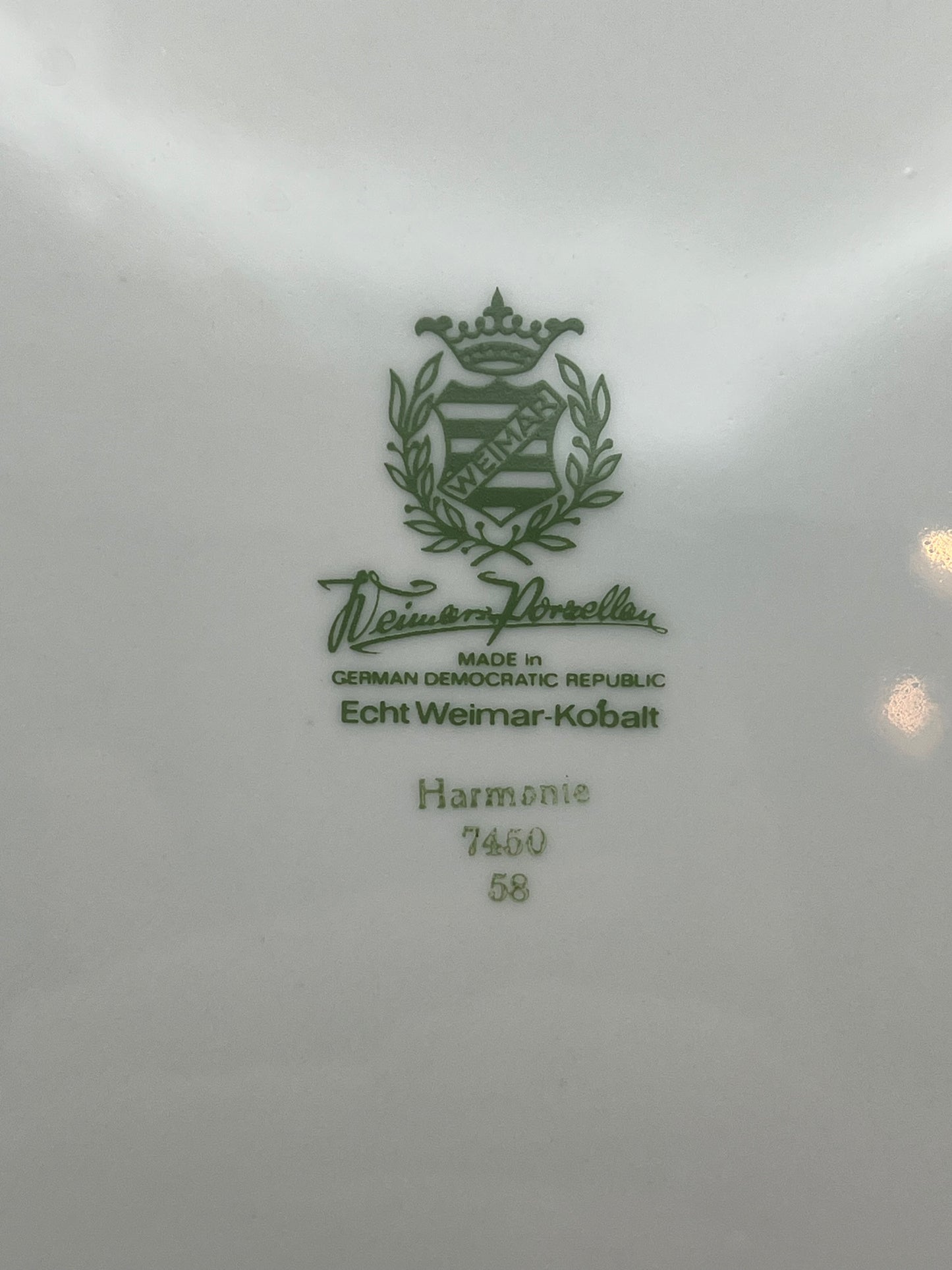 Weimar Porcelain Kobalt Large Dinner Plates