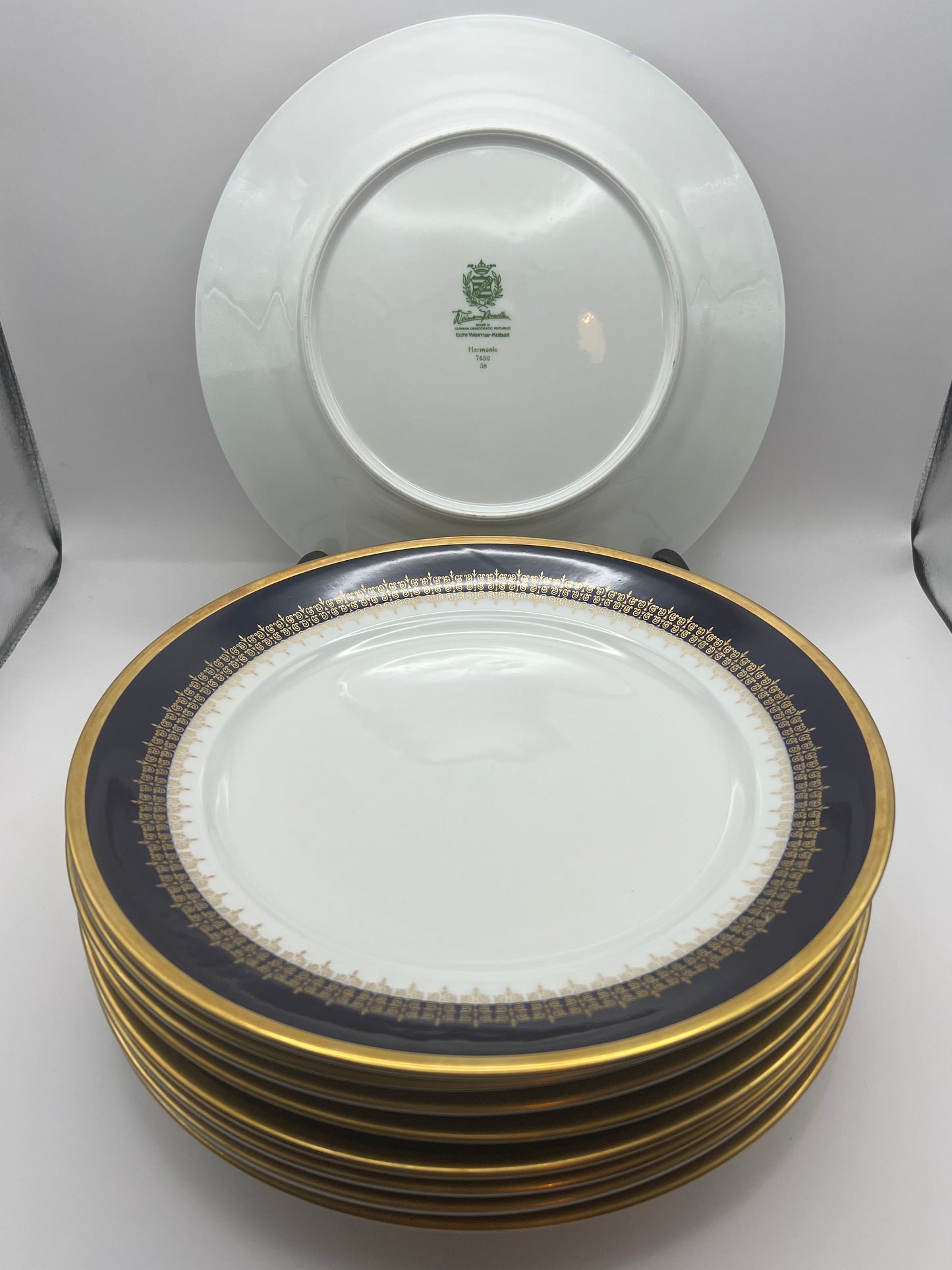 Weimar Porcelain Kobalt Dinner Plates