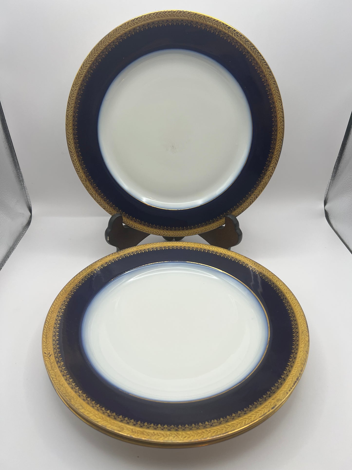Limoges Blue Cobalt Dinner Plates