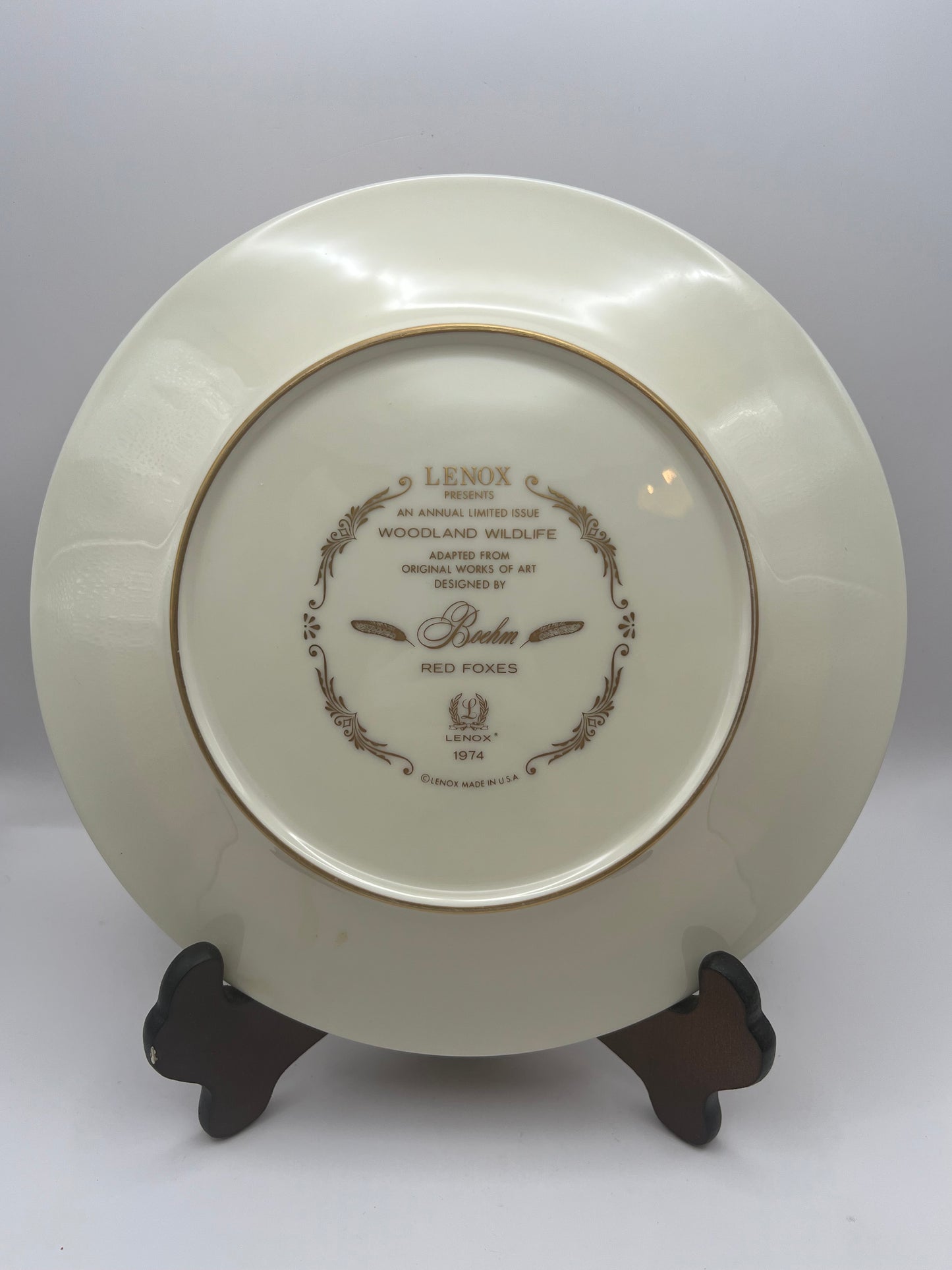 Lenox Porcelain "Woodland Wildlife" Plates