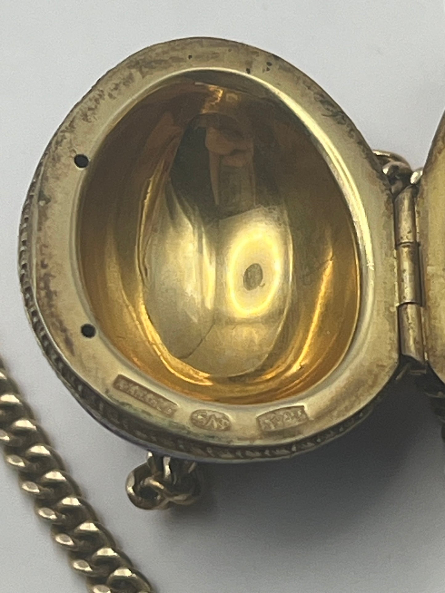 Ananov Blue Easter Egg Pendant