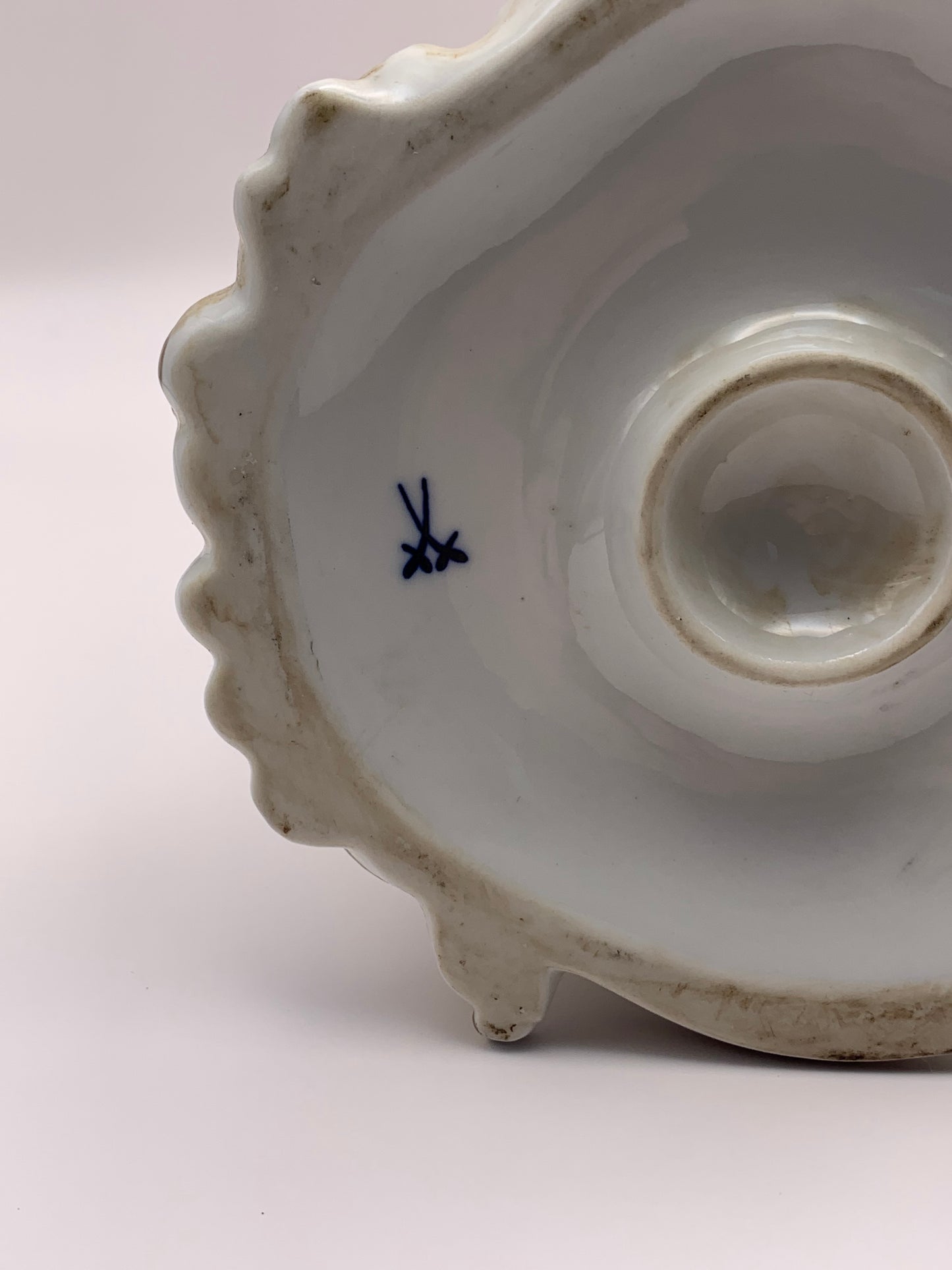 Meissen Statuette of Woman with Hunting Rifle & Dog with Pheasant