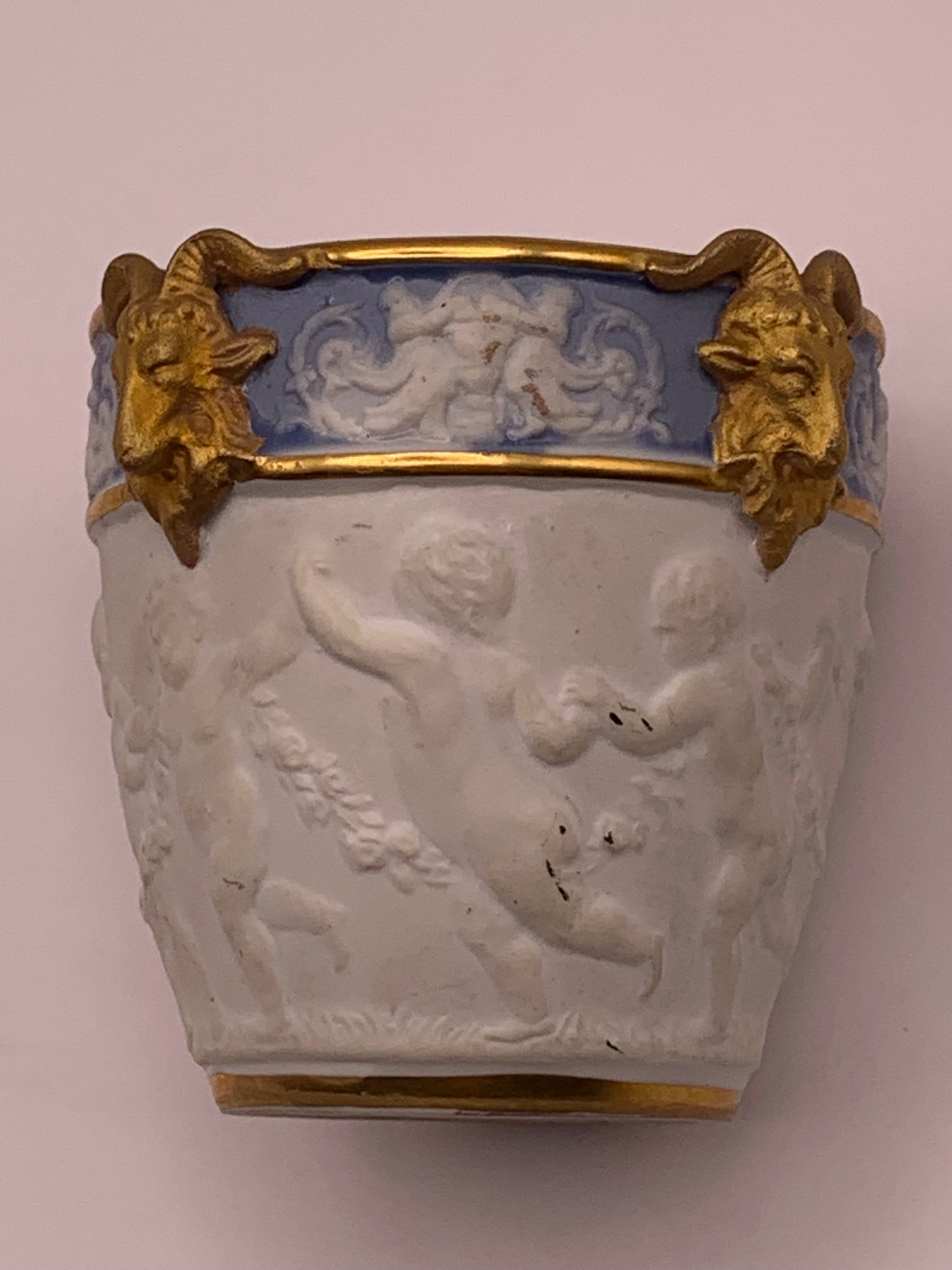 Sevres 19th Century Porcelain Bisque Jardiniere