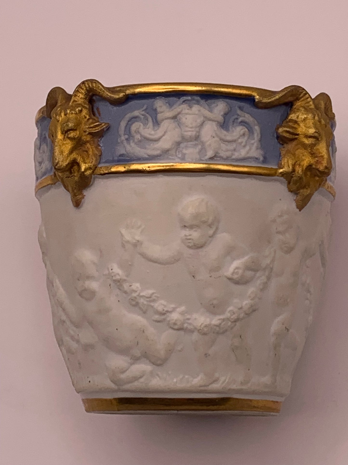 Sevres 19th Century Porcelain Bisque Jardiniere
