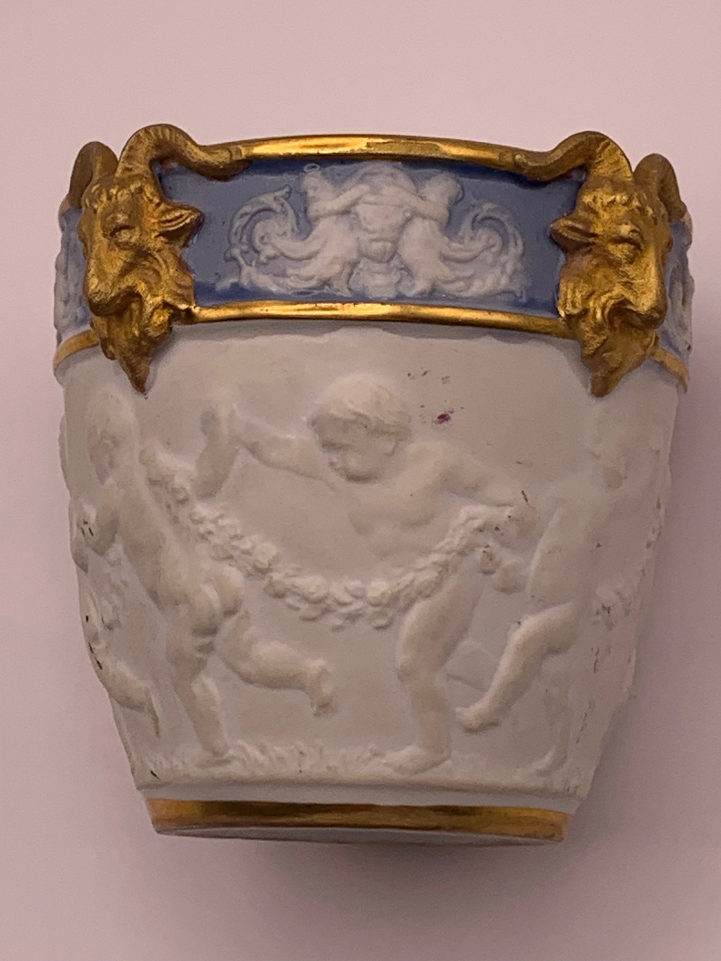 Sevres 19th Century Porcelain Bisque Jardiniere