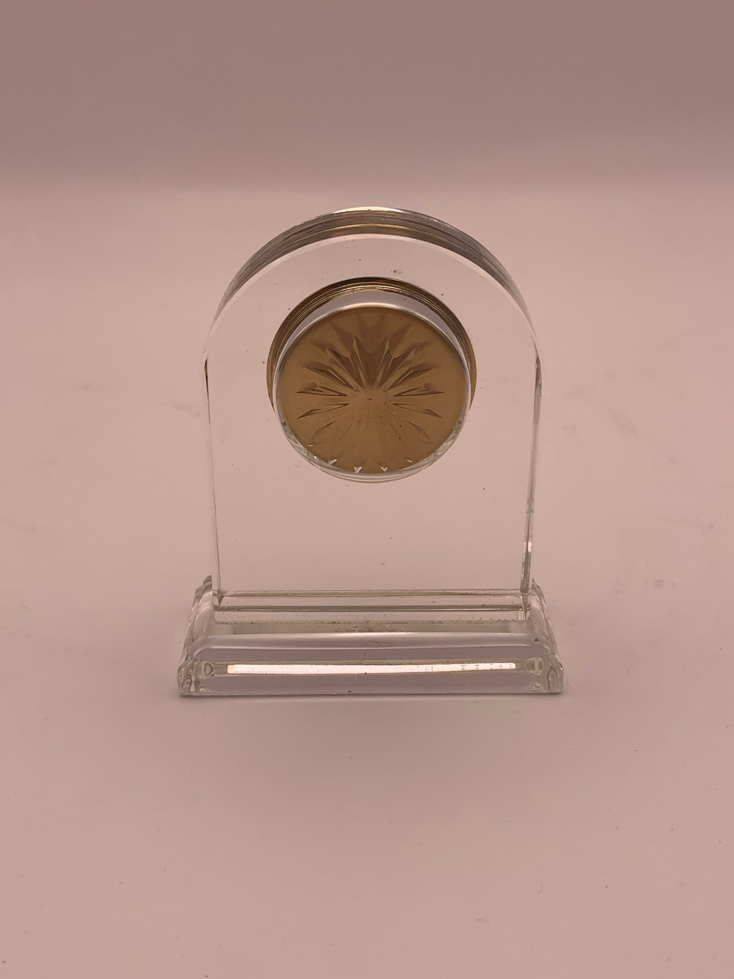 Faberge Crystal Table Clock