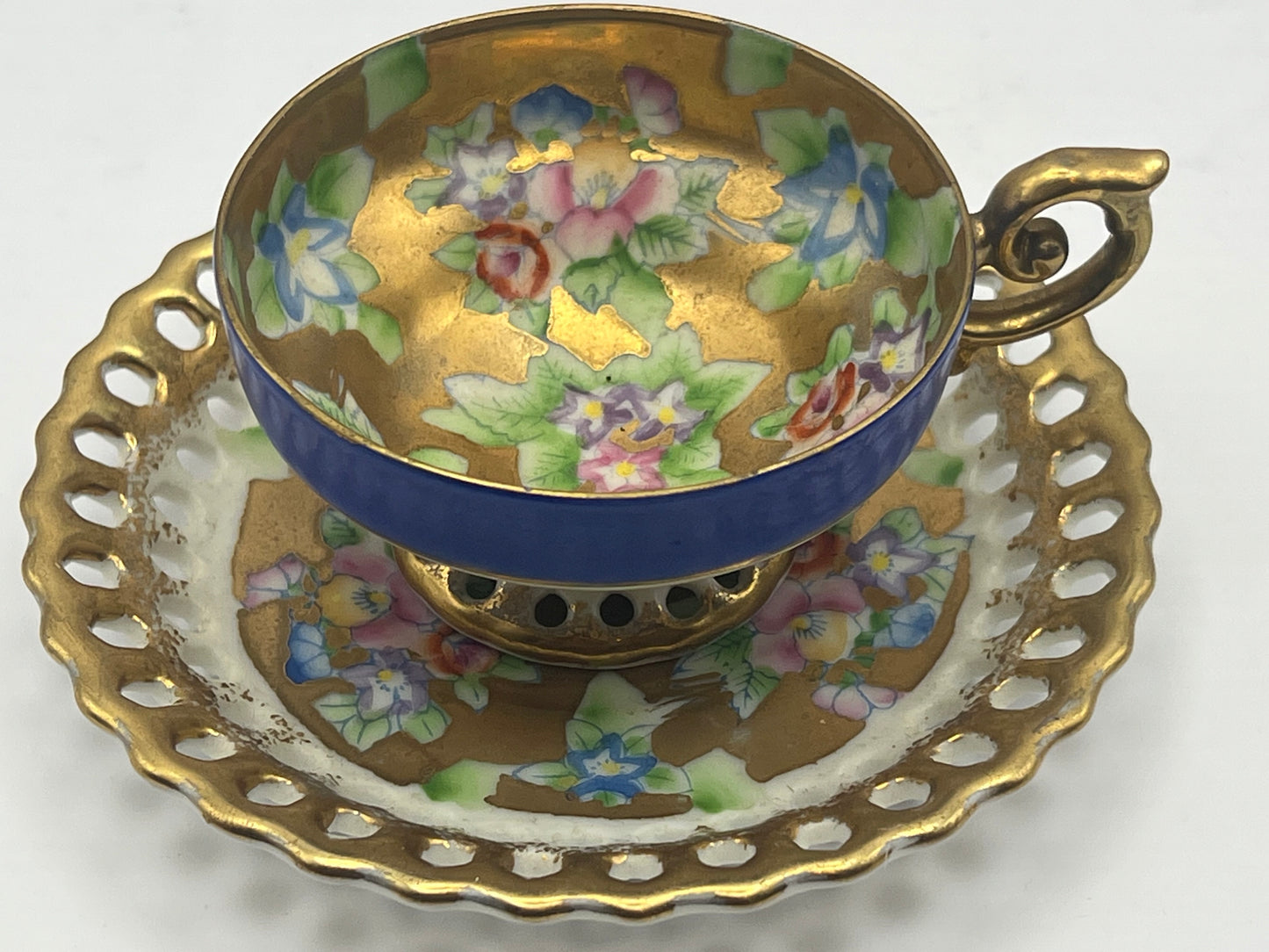 Ohashi Hand Painted China Cup & Saucer