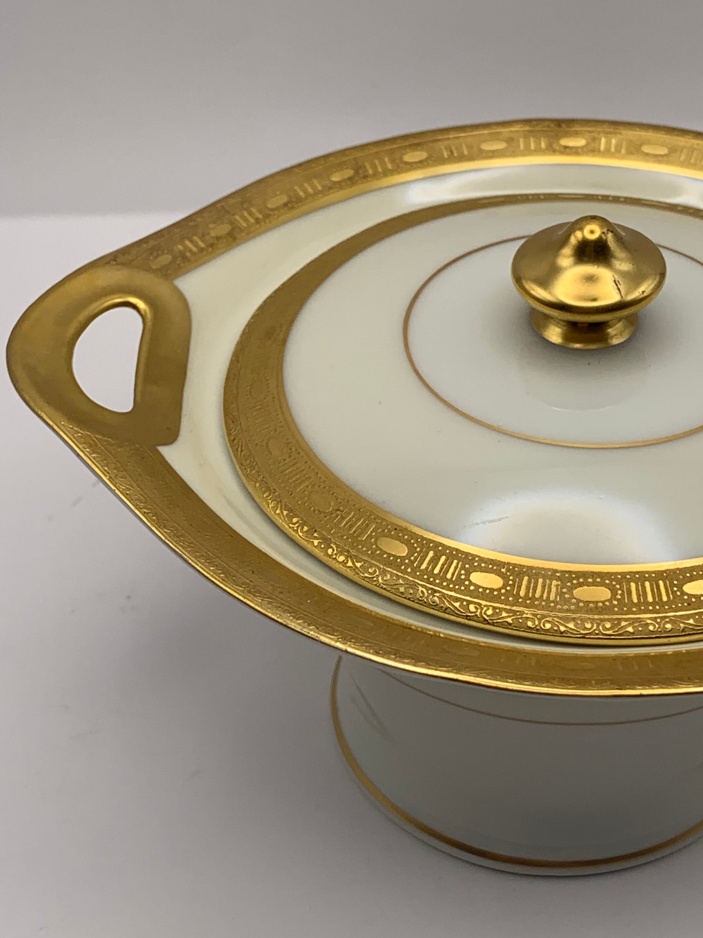 Limoges Sugar Bowl & Creamer