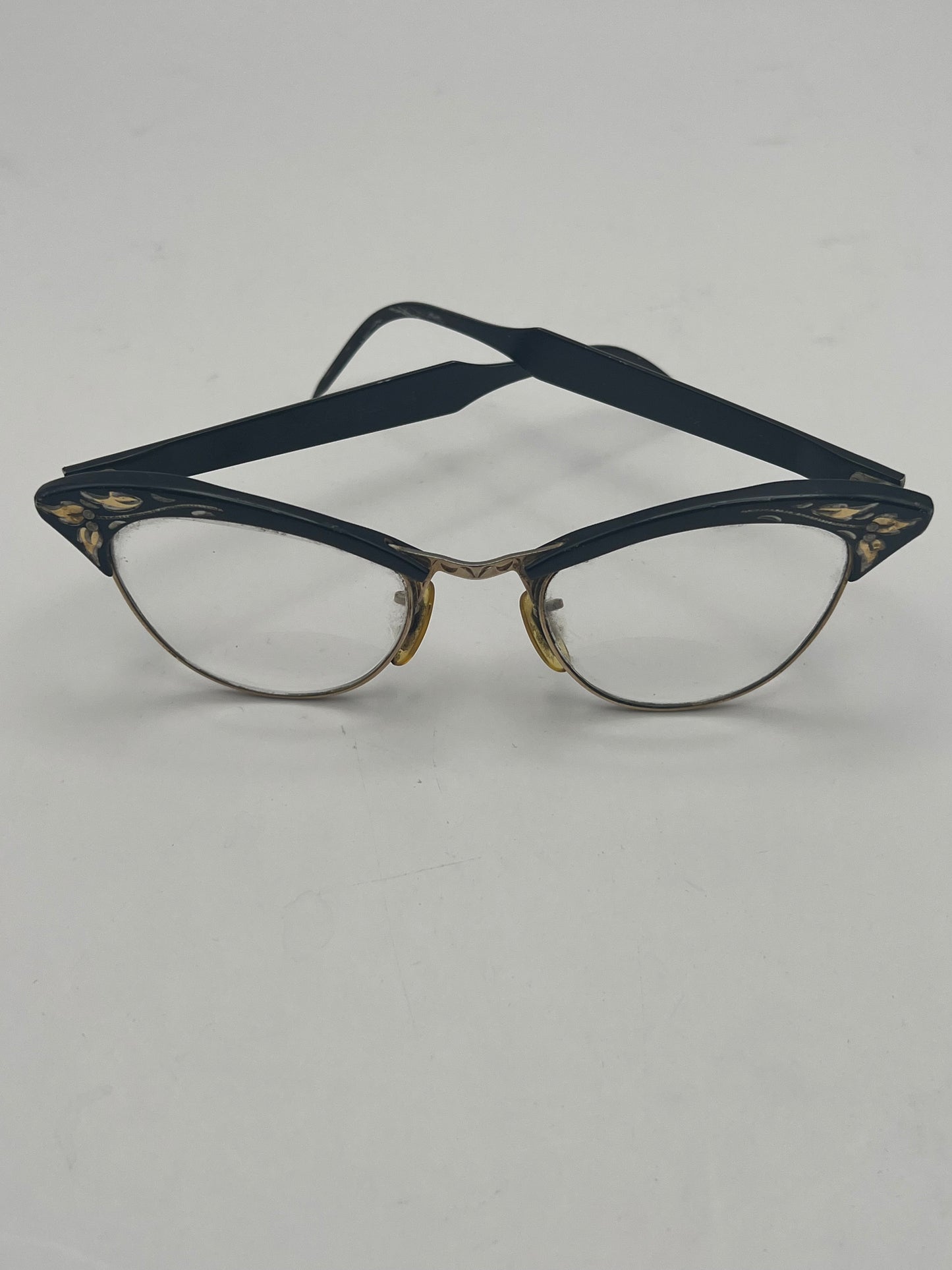 Antique Mother of Pearl & Silver Reading Glasses