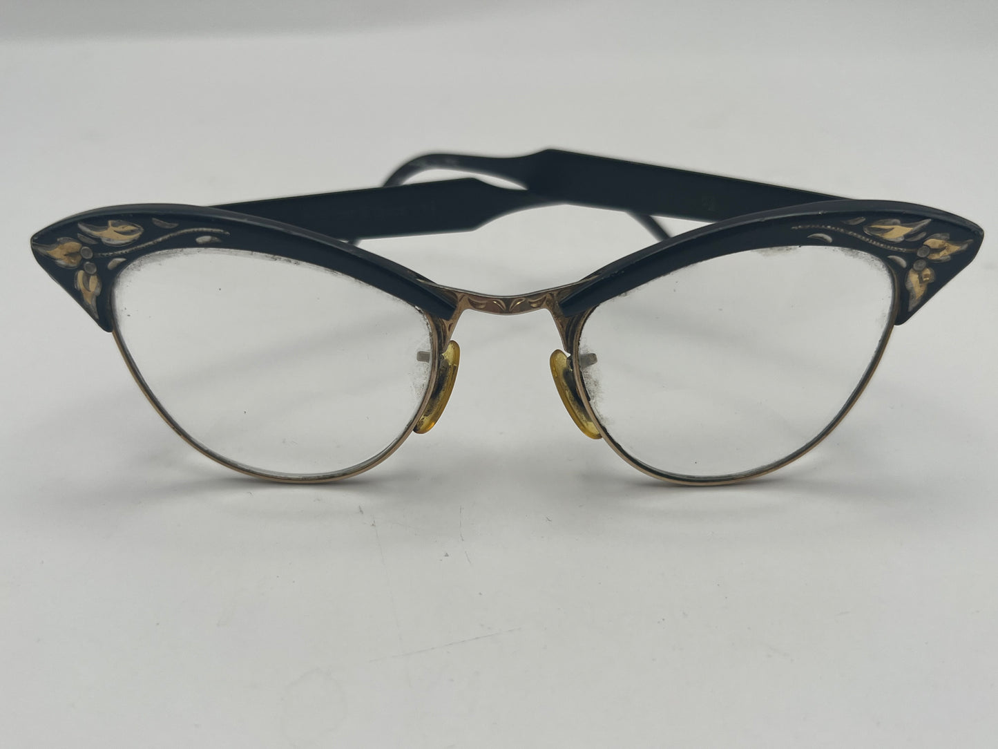 Antique Mother of Pearl & Silver Reading Glasses