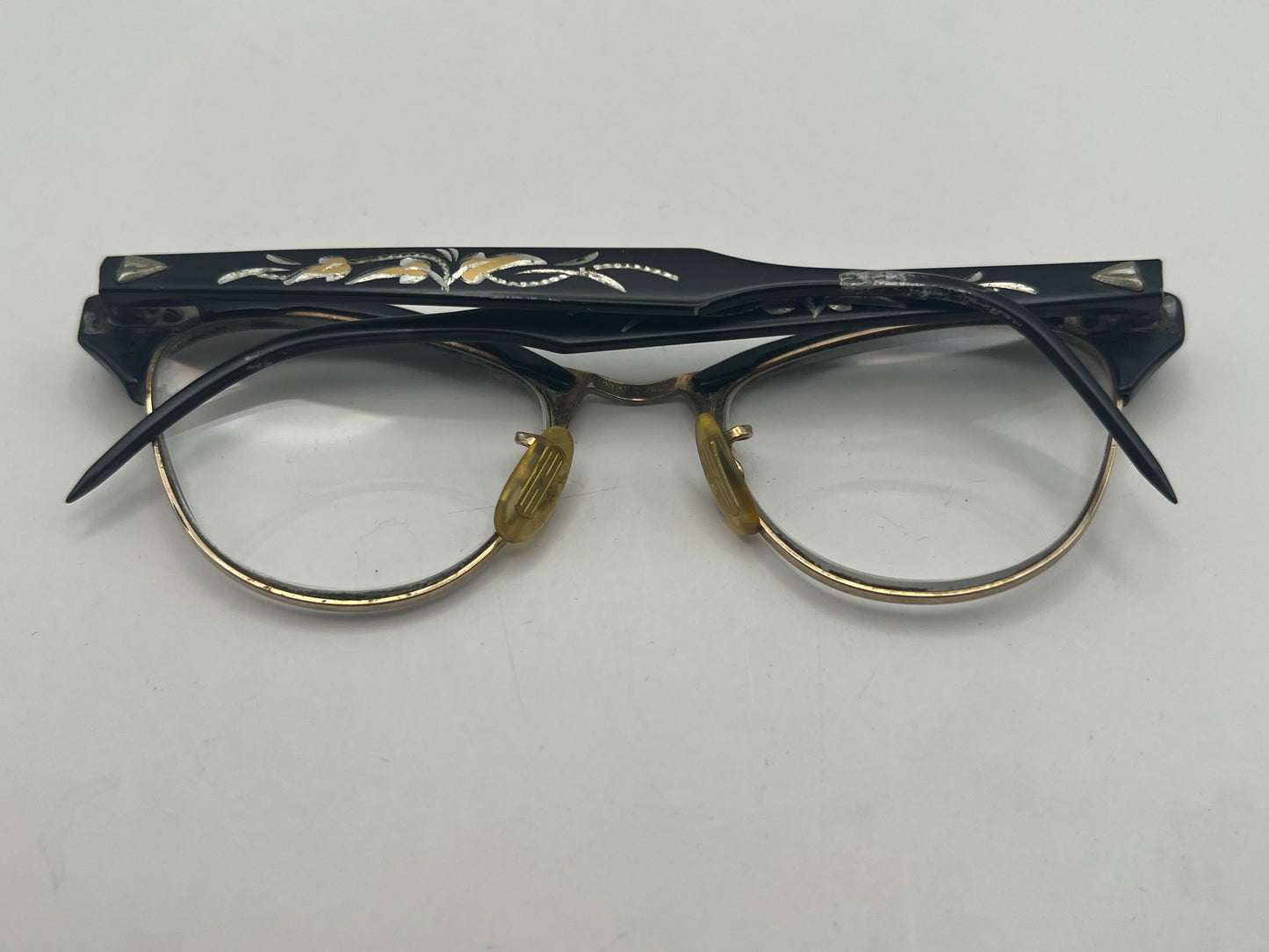 Antique Mother of Pearl & Silver Reading Glasses