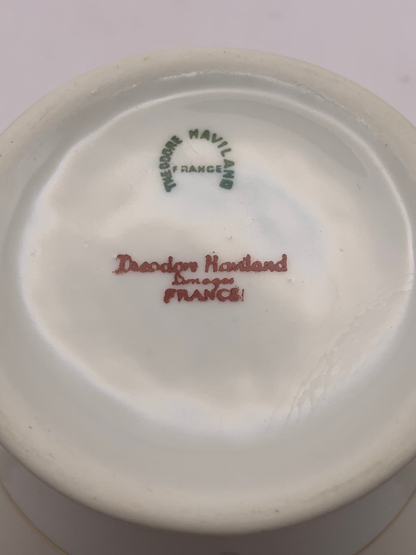 Limoges Sugar Bowl & Creamer