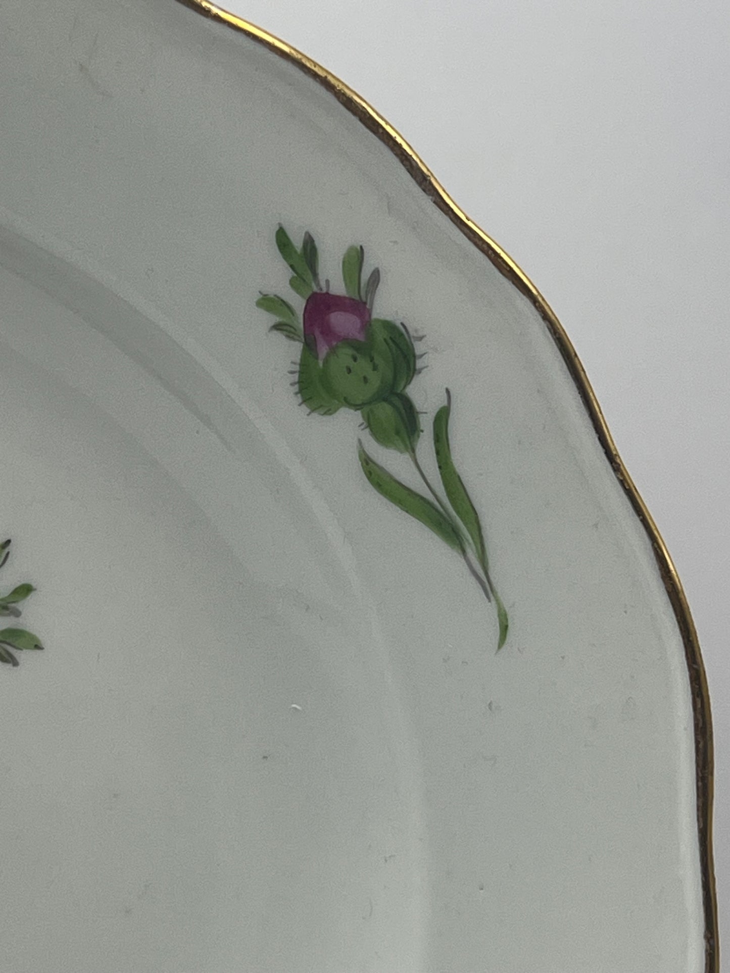 Meissen Porcelain "Pink Rose" Decorative Plate