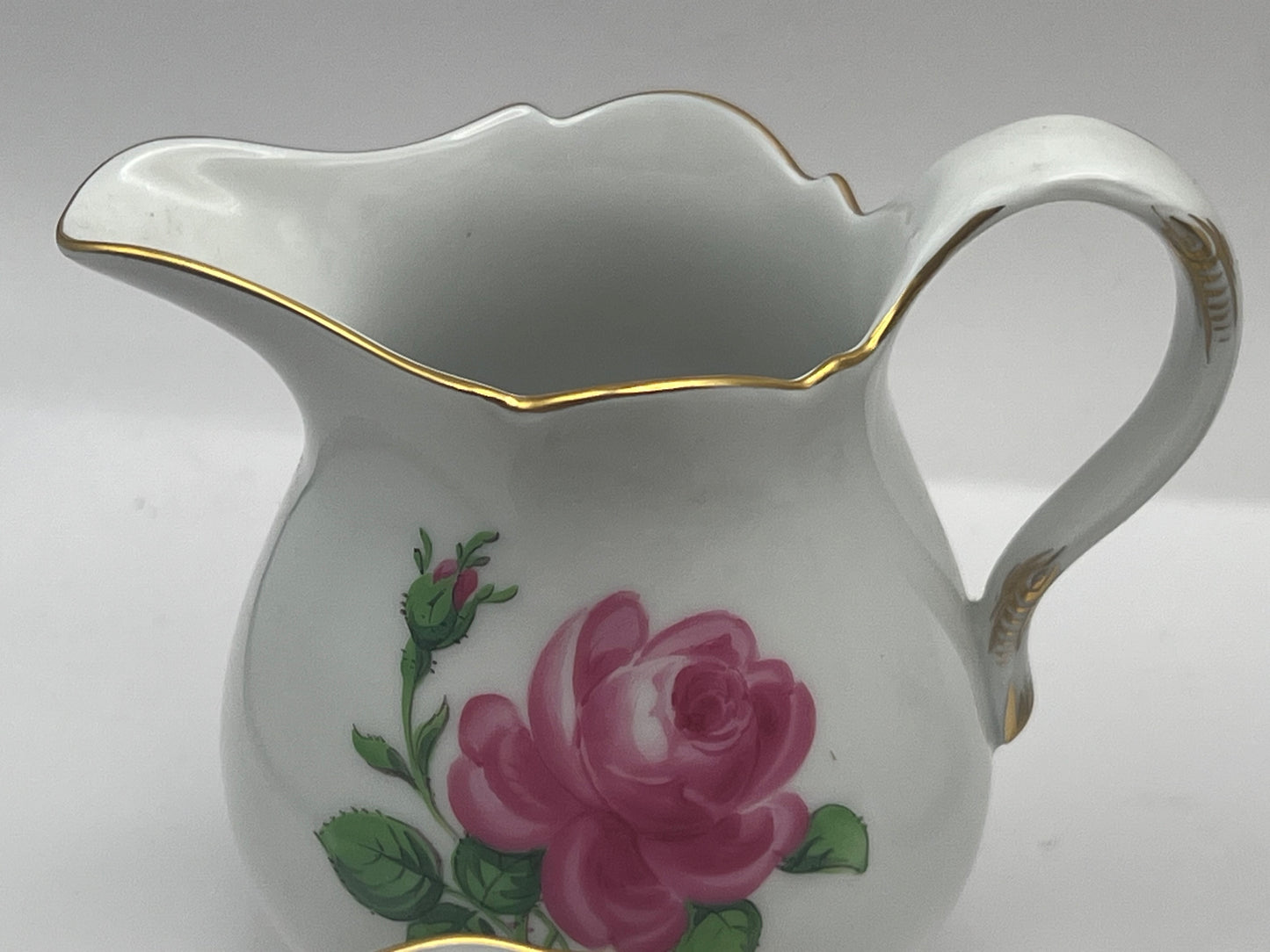 Meissen Porcelain "Pink Rose" Coffee Set