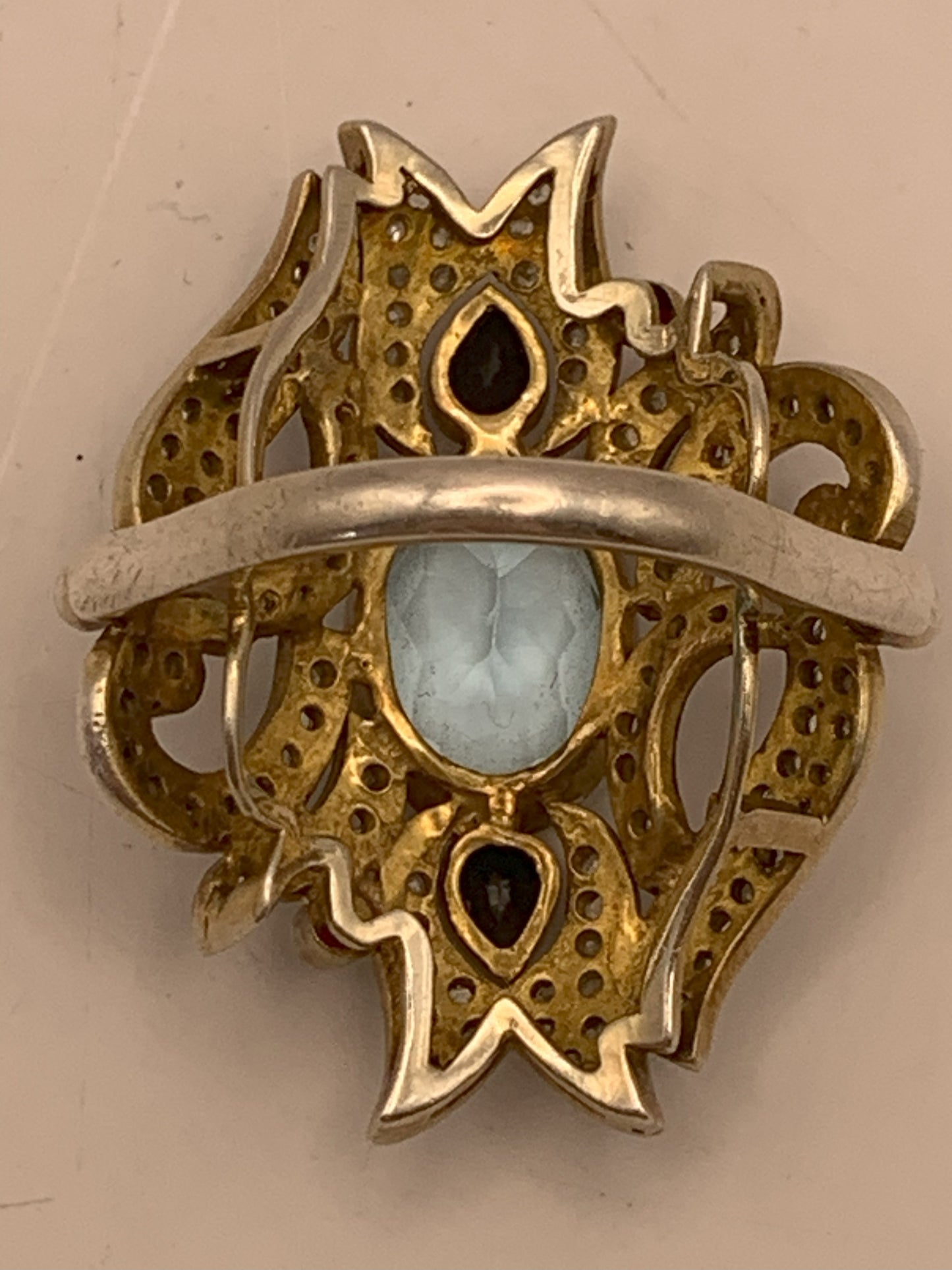 Aquamarine Cocktail Ring