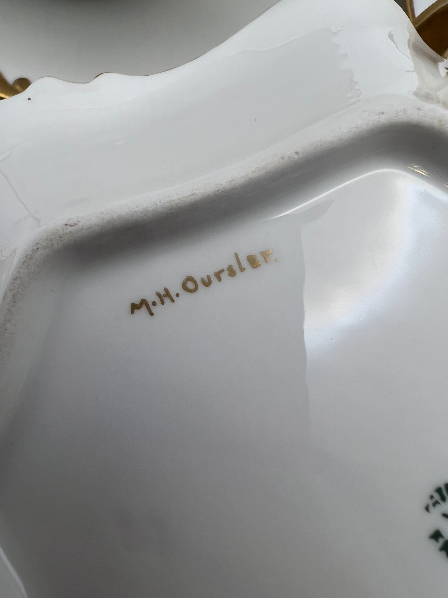 Limoges Monogramed Porcelain Set