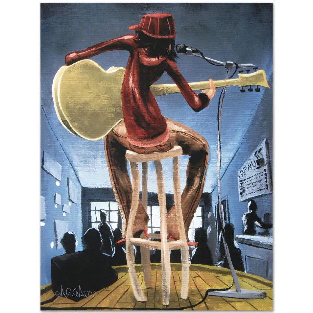 David Garibaldi, "Maxine," Limited Edition Giclee on Canvas