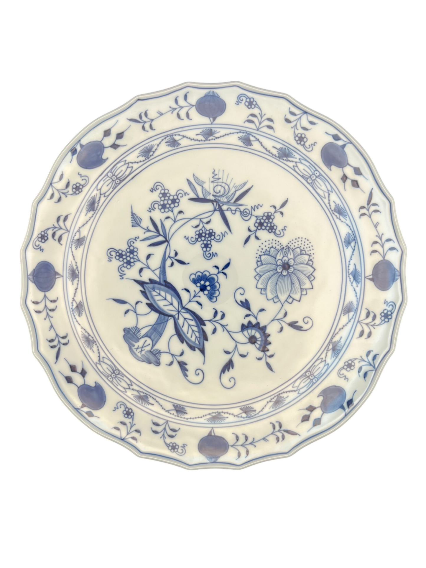 Meissen Porcelain 'Blue Onion' Cake Stand