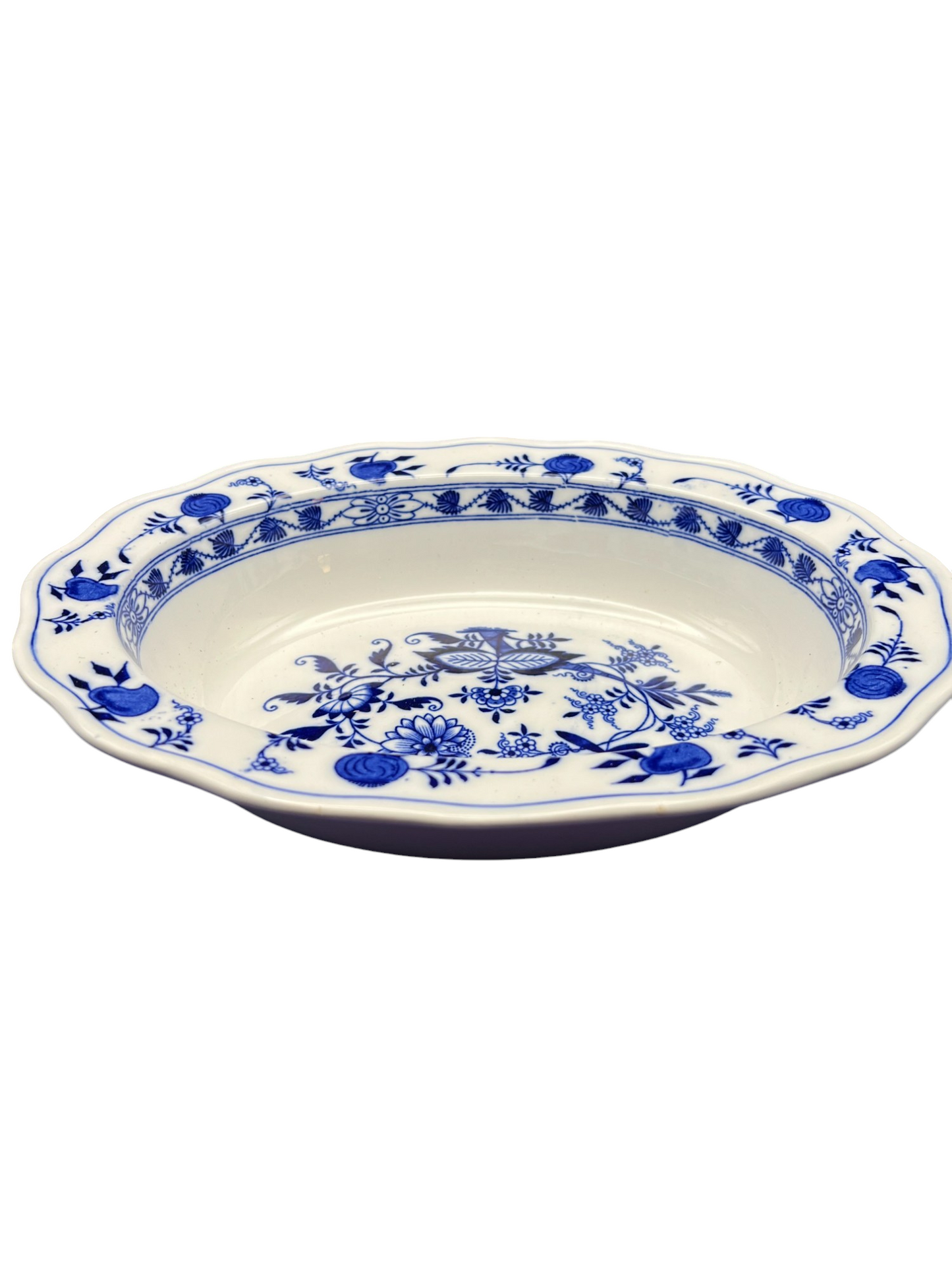 Meissen Porcelain "Blue Onion" Oval Serving Dish