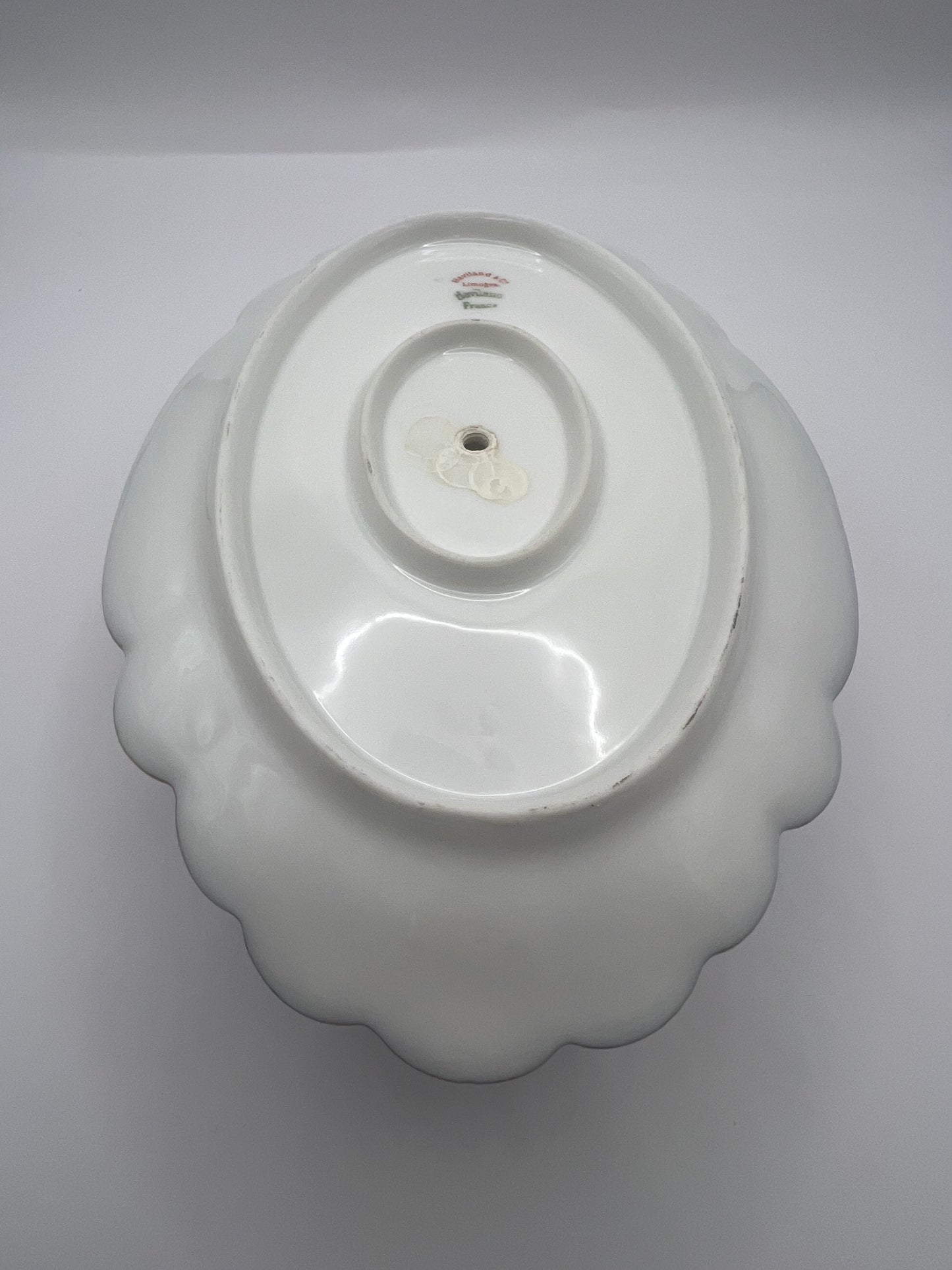 Haviland & Co Limoges Blue Cobalt Small Oval Tureen
