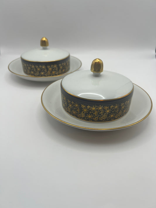 Weimar Porcelain Kobalt Butter Dish