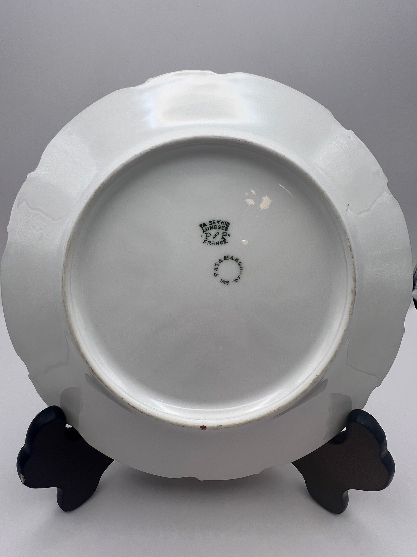 Limoges Decorated Cabinet Plate
