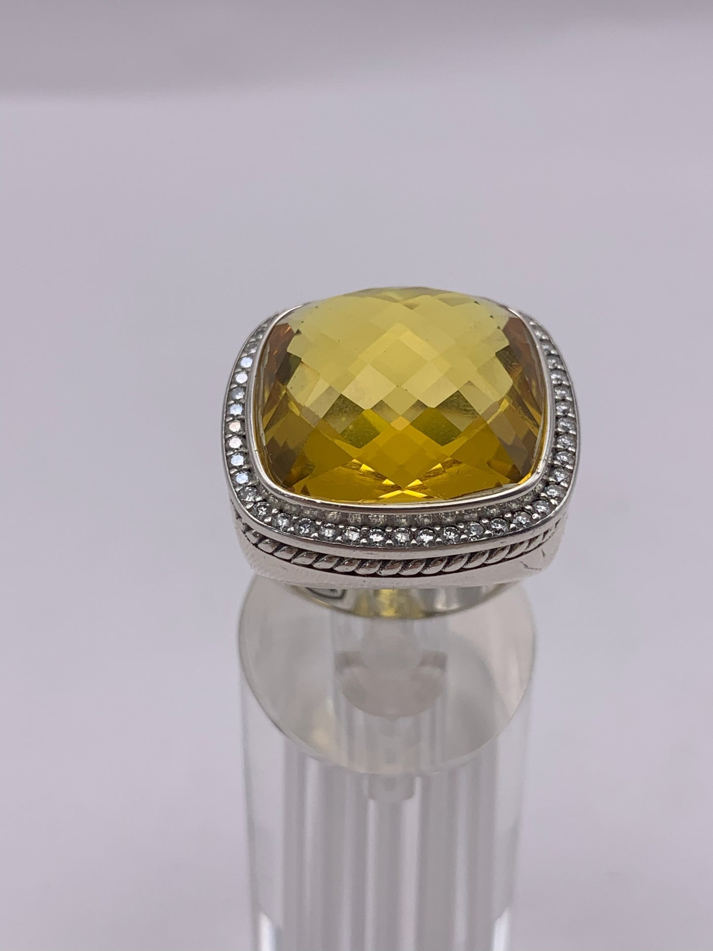 David Yurman Citrine & Diamond Ring